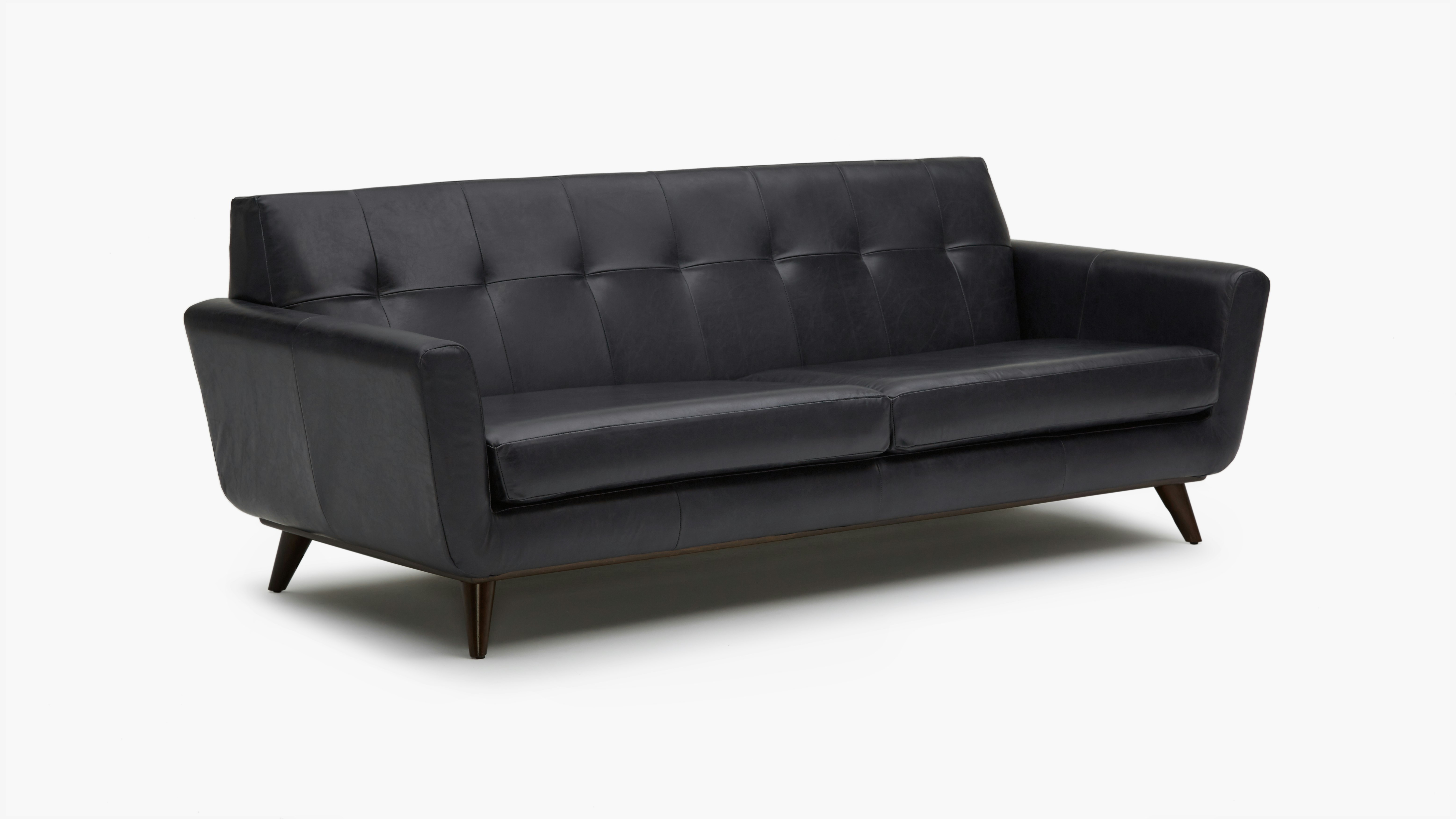 Hughes Leather Sofa Santiago Steel