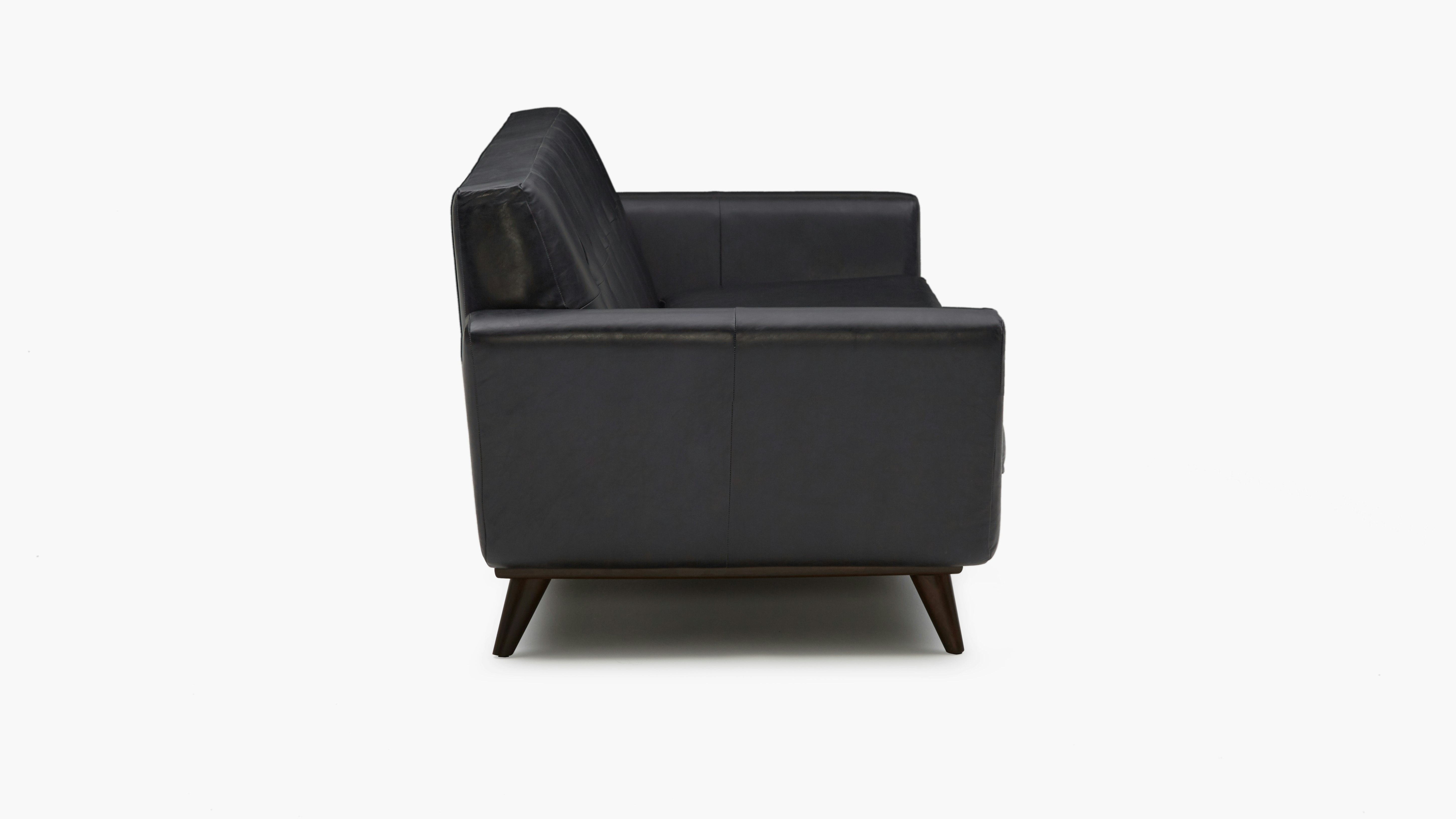 Hughes Leather Sofa Santiago Steel