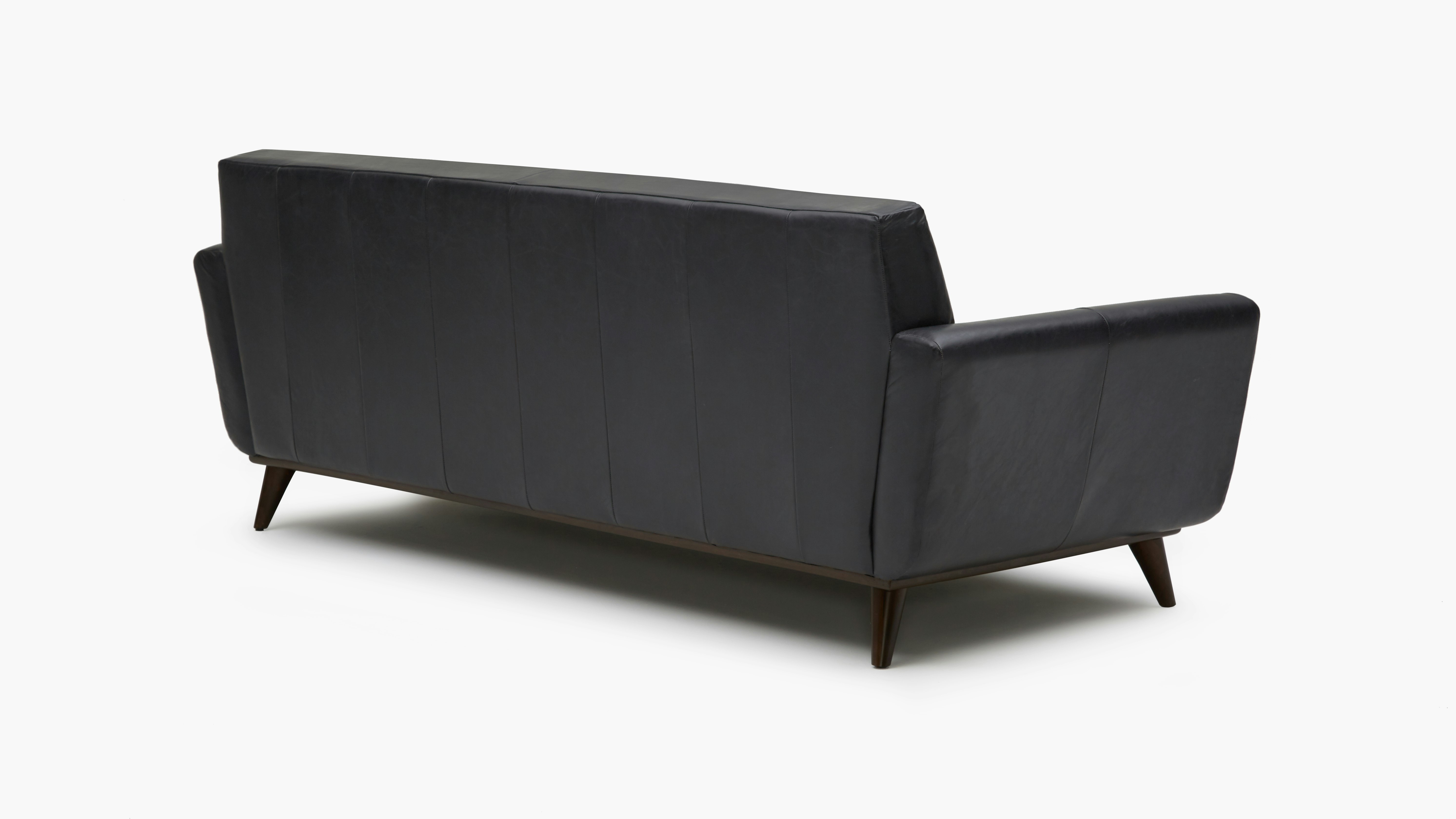 Hughes Leather Sofa Santiago Steel