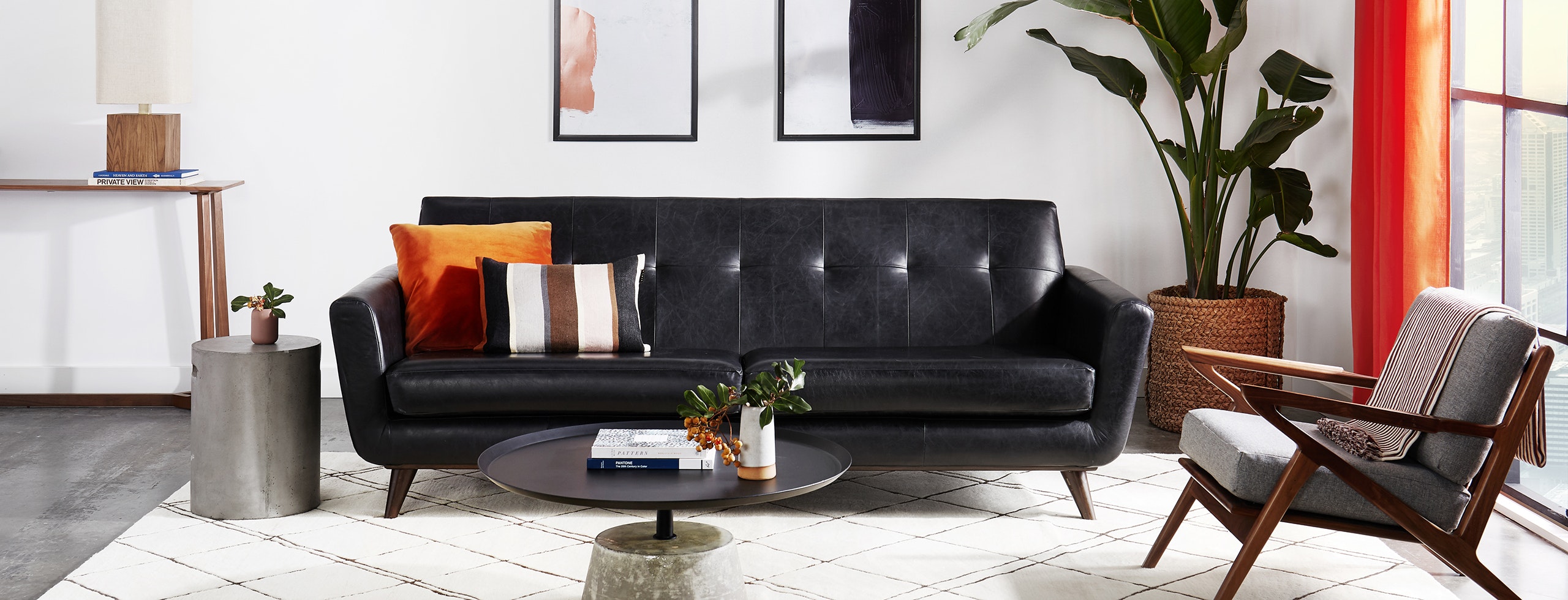 Hughes Leather Sofa Joybird