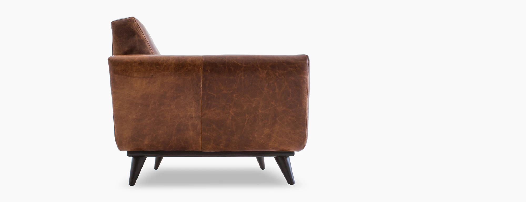 hero hughes leather loveseat