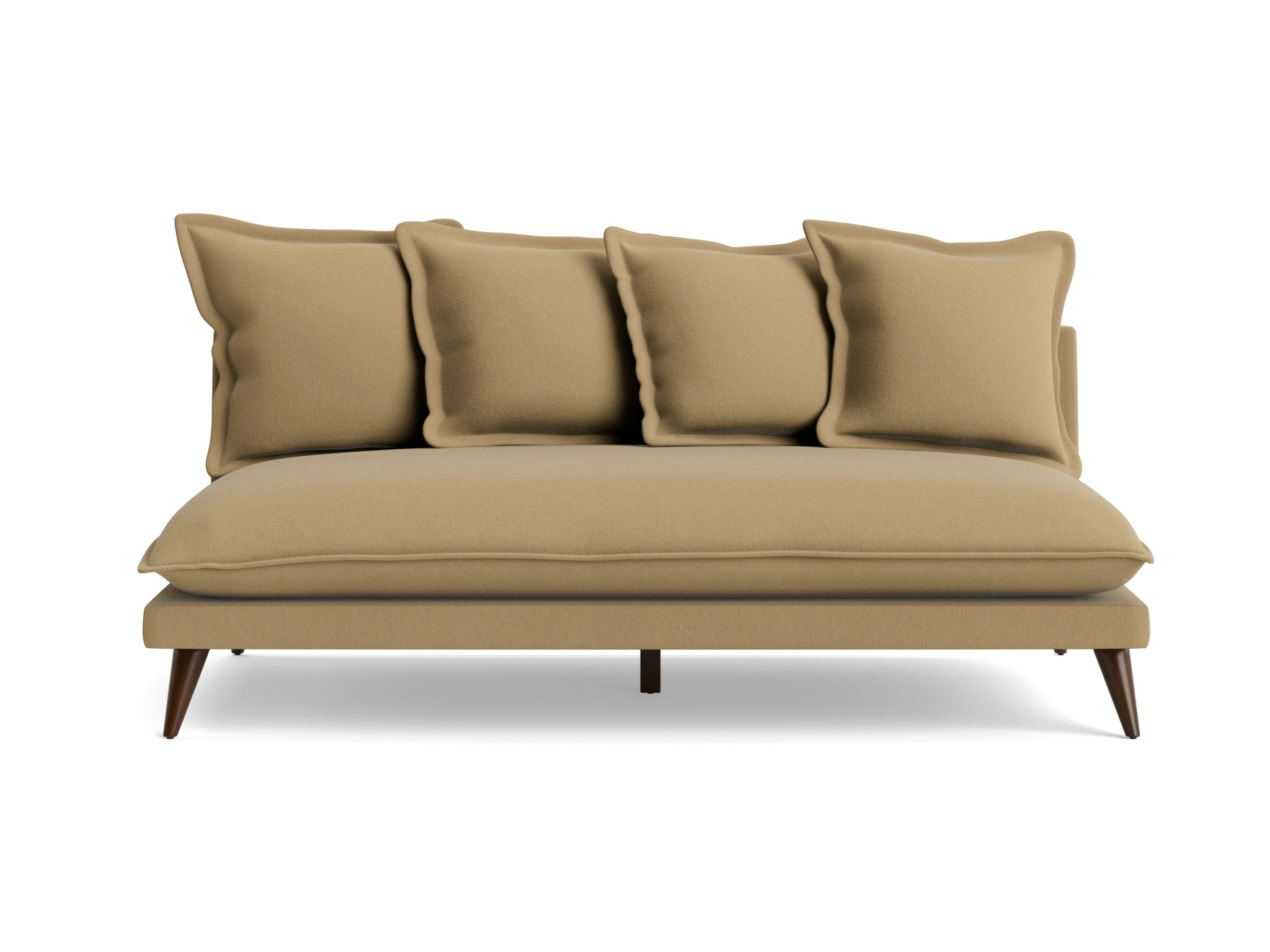 Denna Armless Loveseat Banks Oatmeal