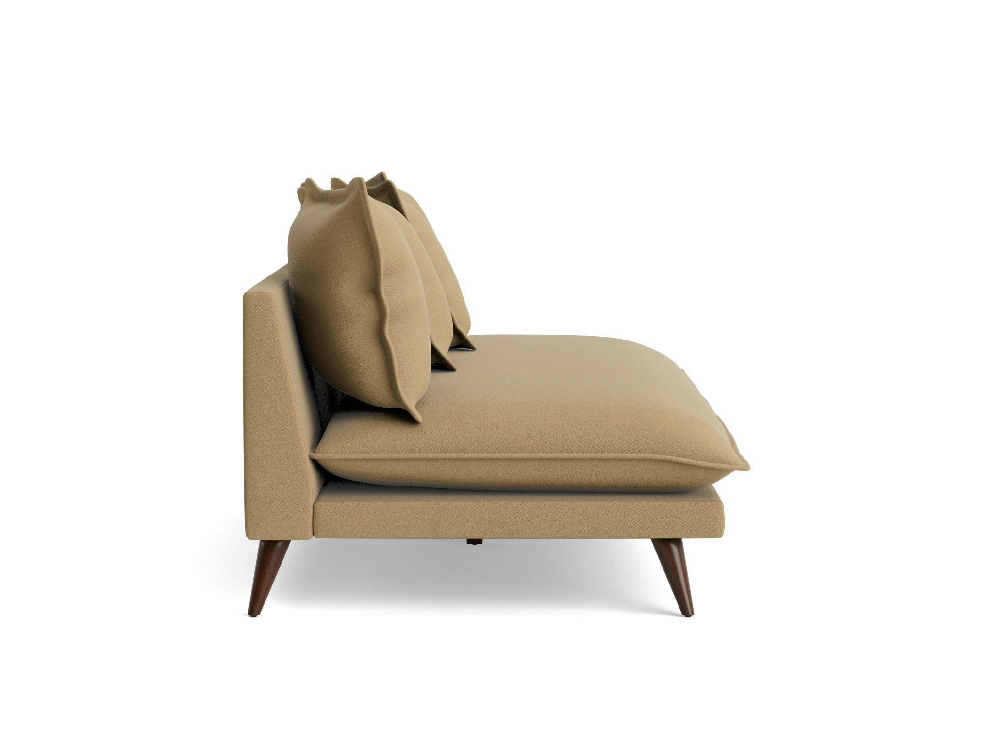 Denna Armless Loveseat Banks Oatmeal