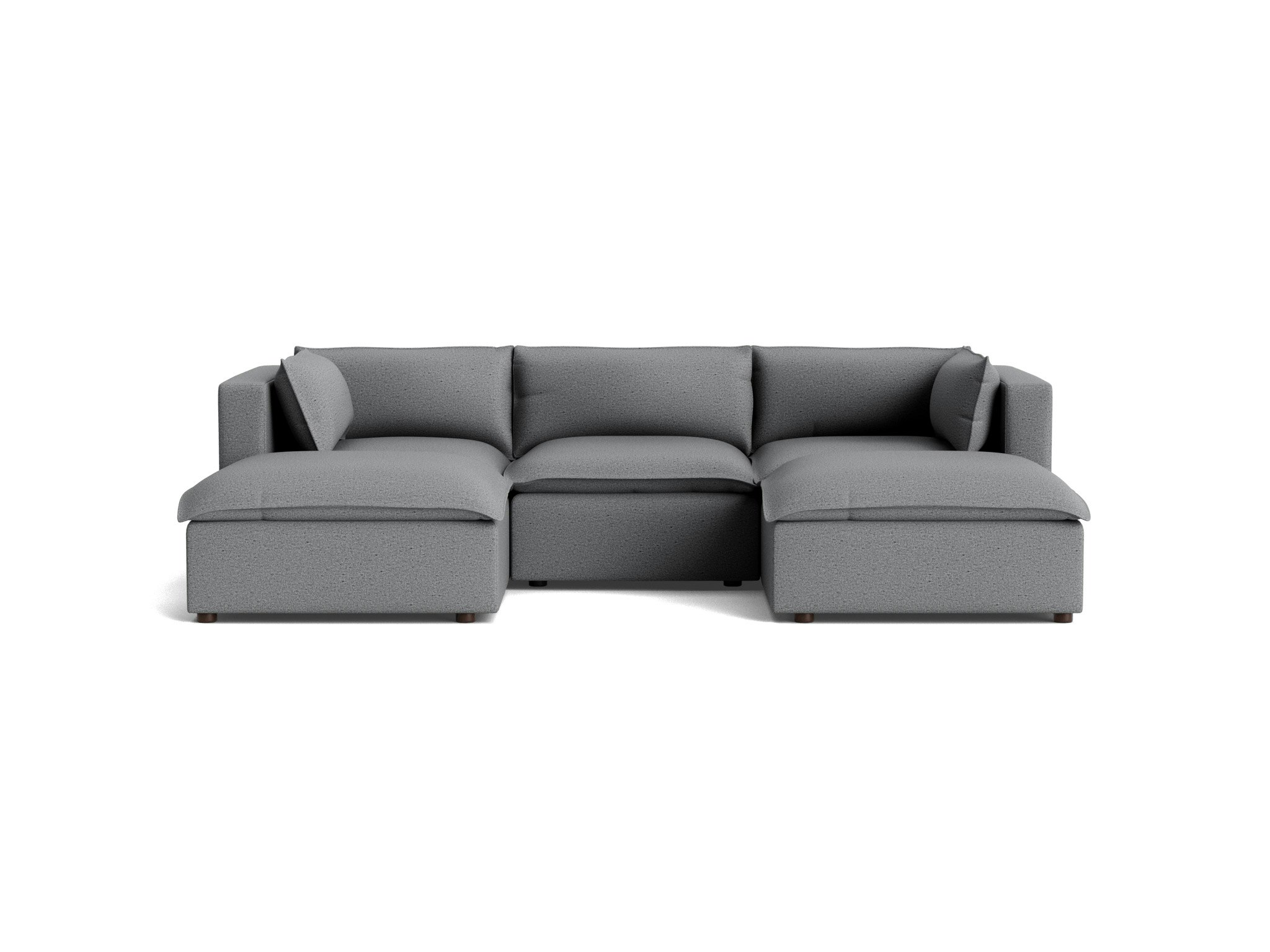 haine modular chaise sectional essence ash