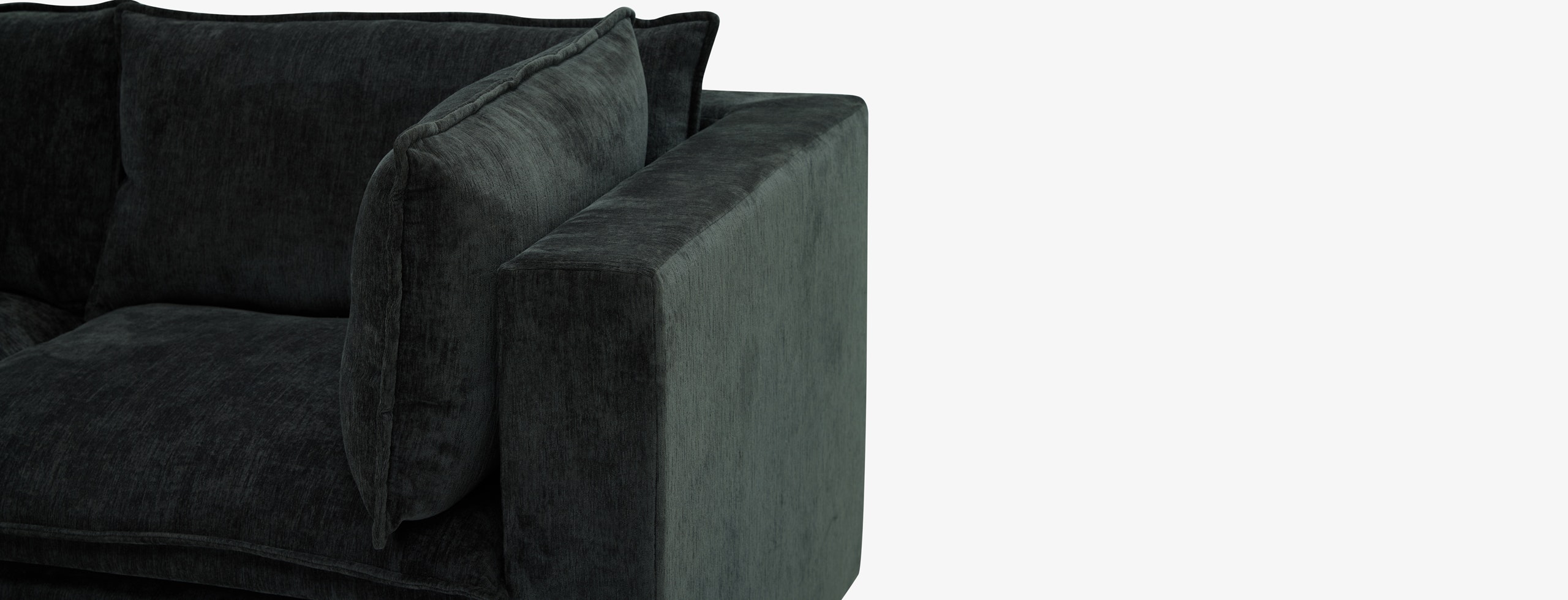 Haine Modular Loveseat Crave Lava Rock