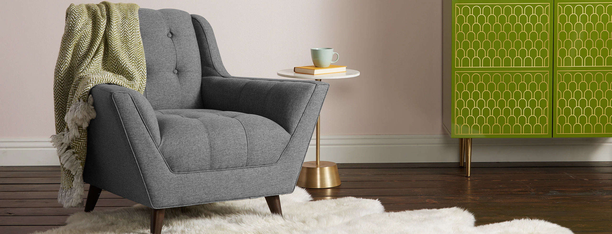 Fitzgerald Chair Taylor Felt Grey