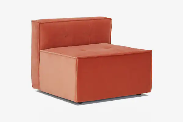 Matias Armless Chair Sorrento Coral