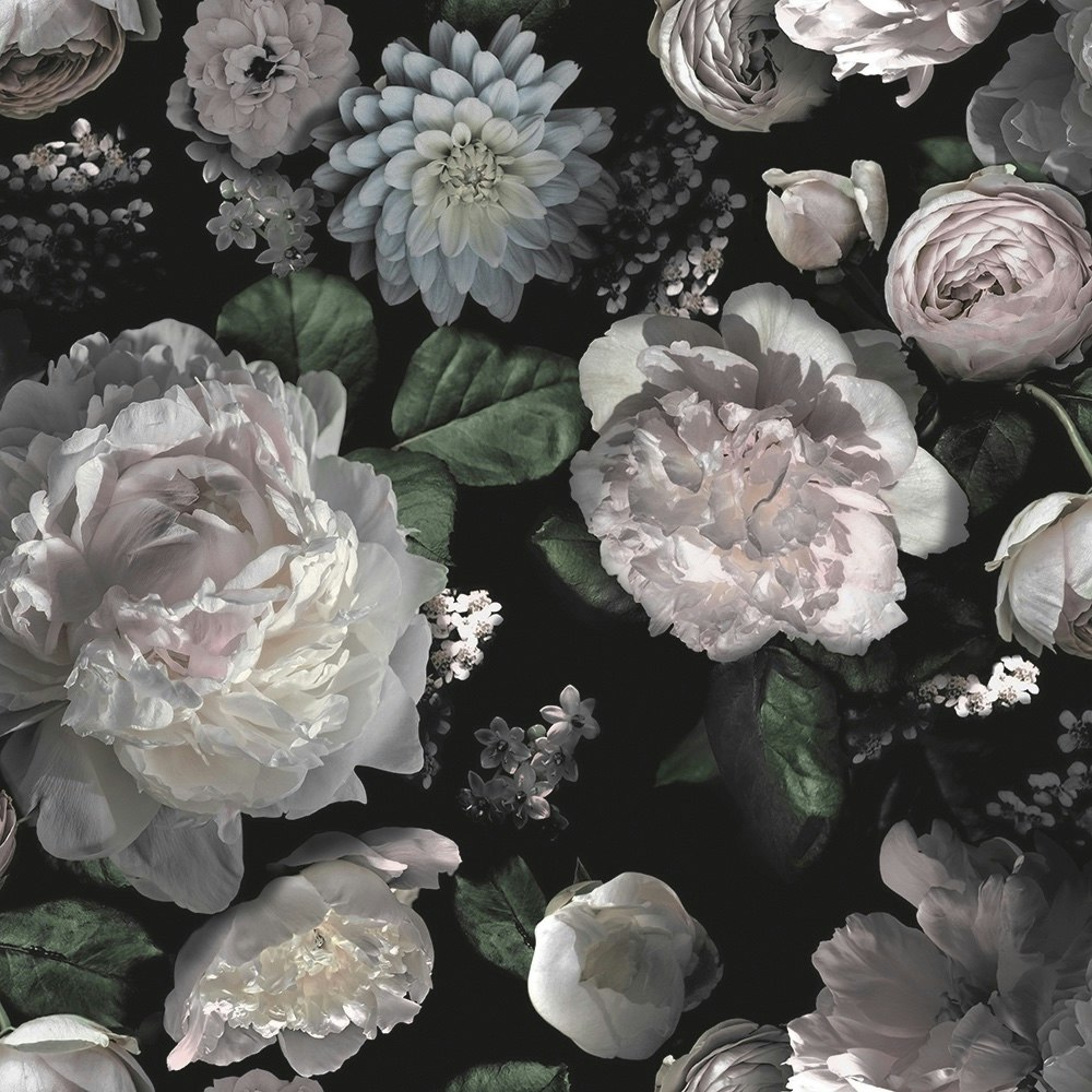 Dark Floral Wallpaper | Joybird