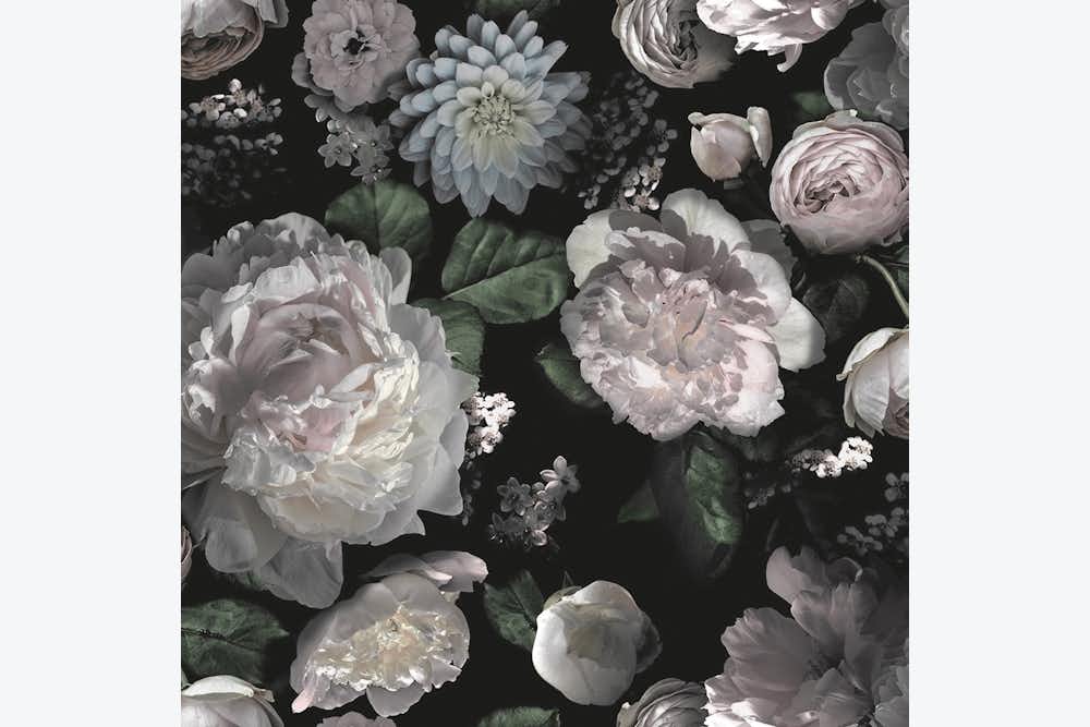 dark floral wallpaper