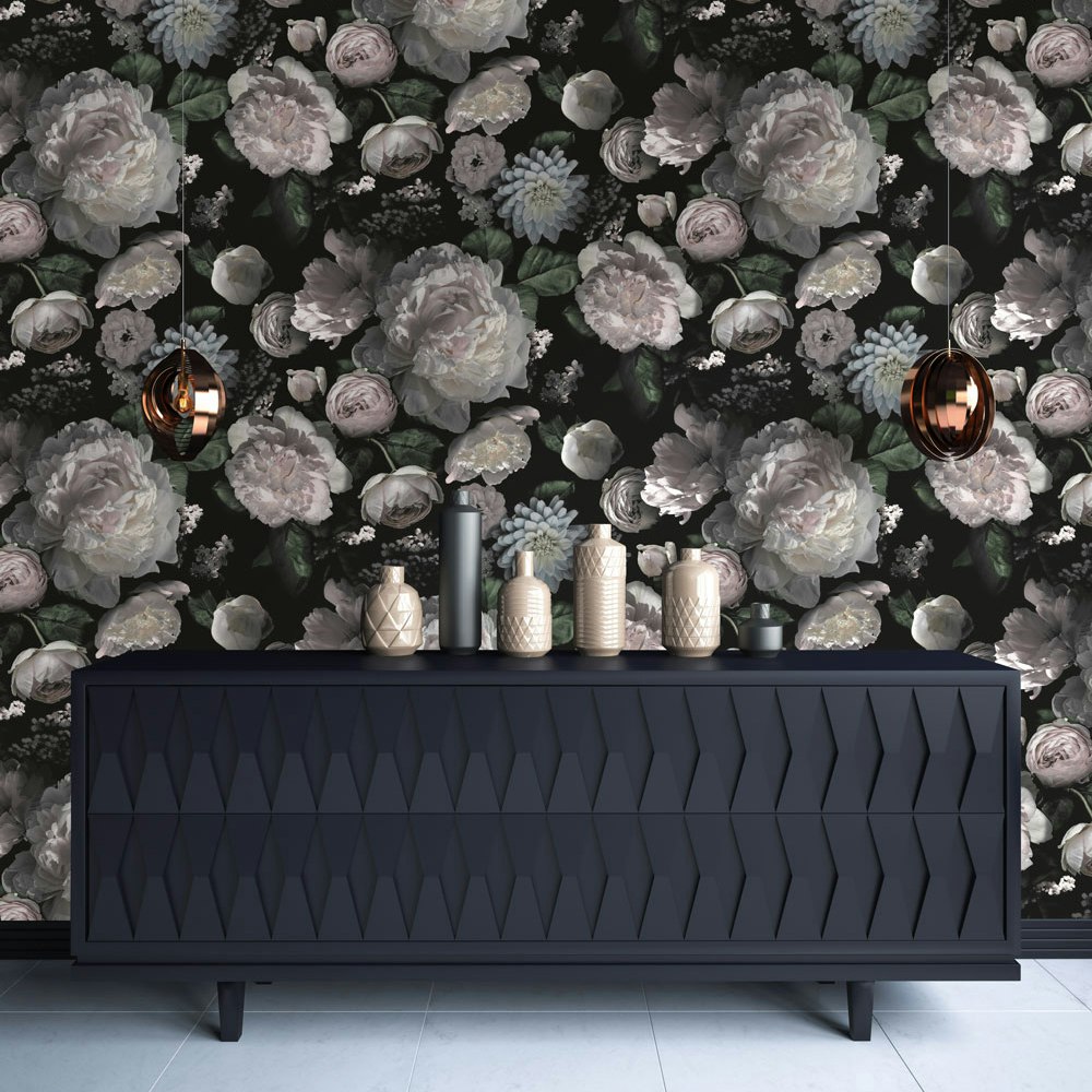 MoodyFloral Tempaper Credenza