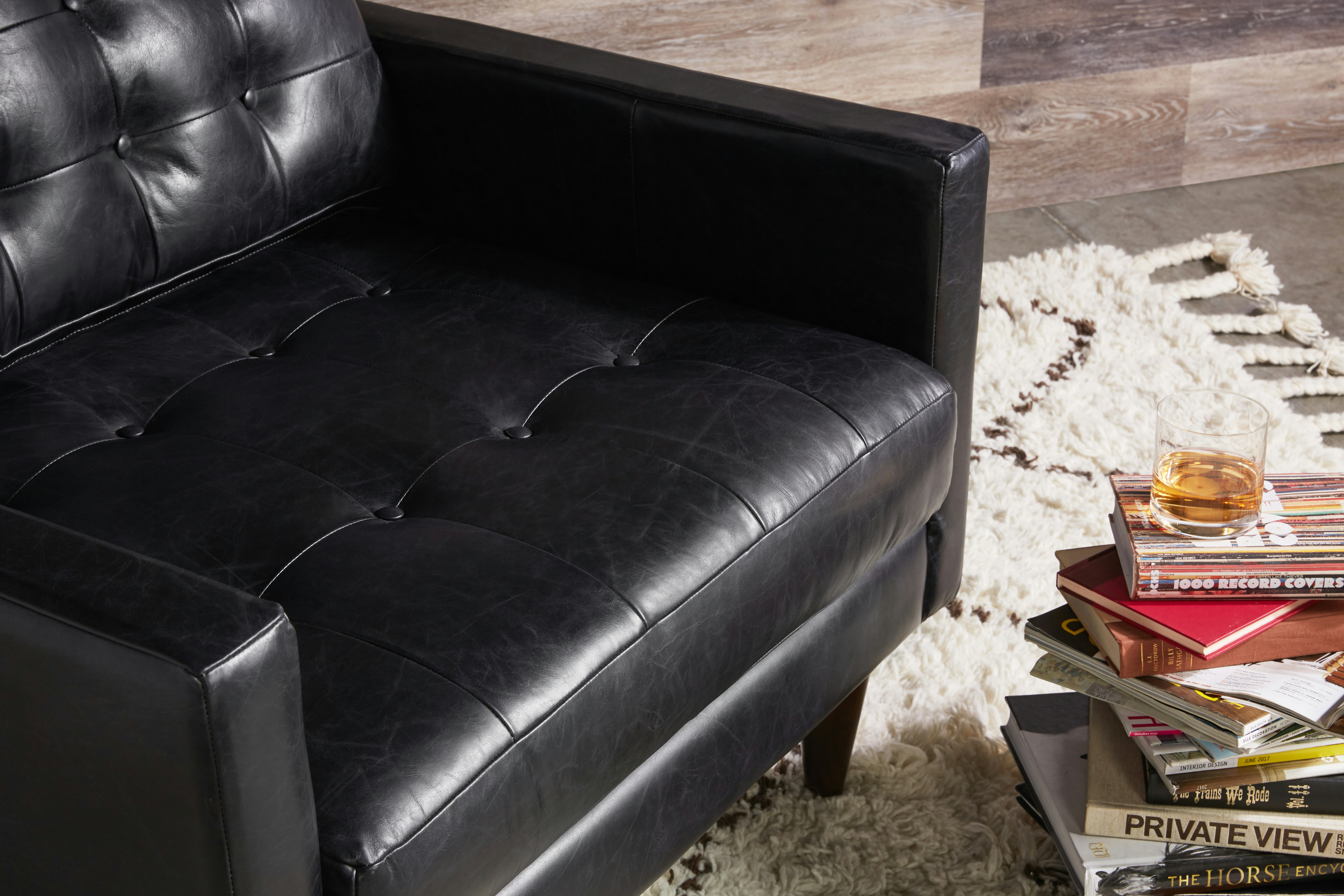 Eliot Leather Chair Santiago Steel