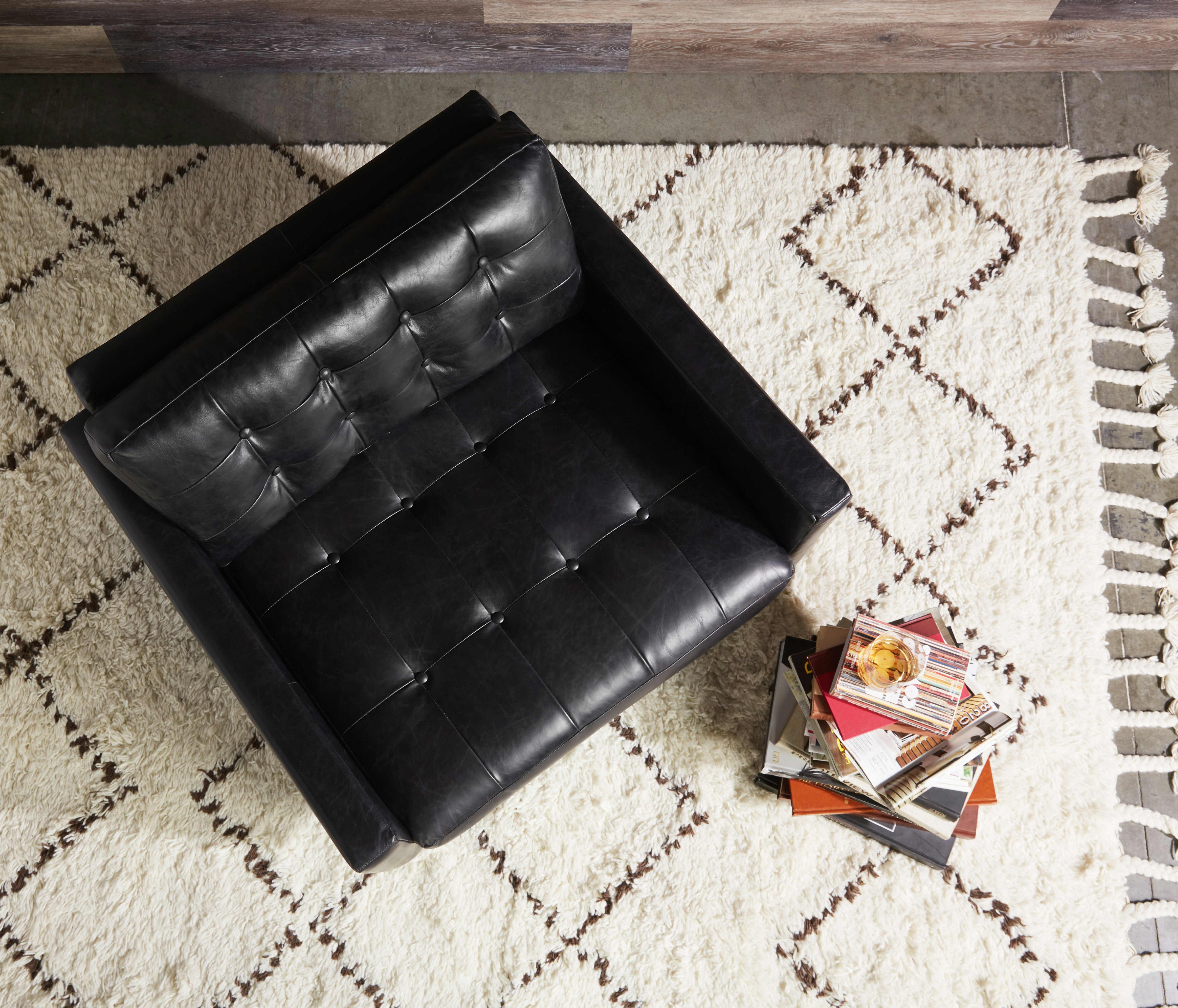 Eliot Leather Chair Santiago Steel