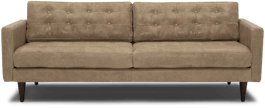 eliot leather sofa santiago bisque