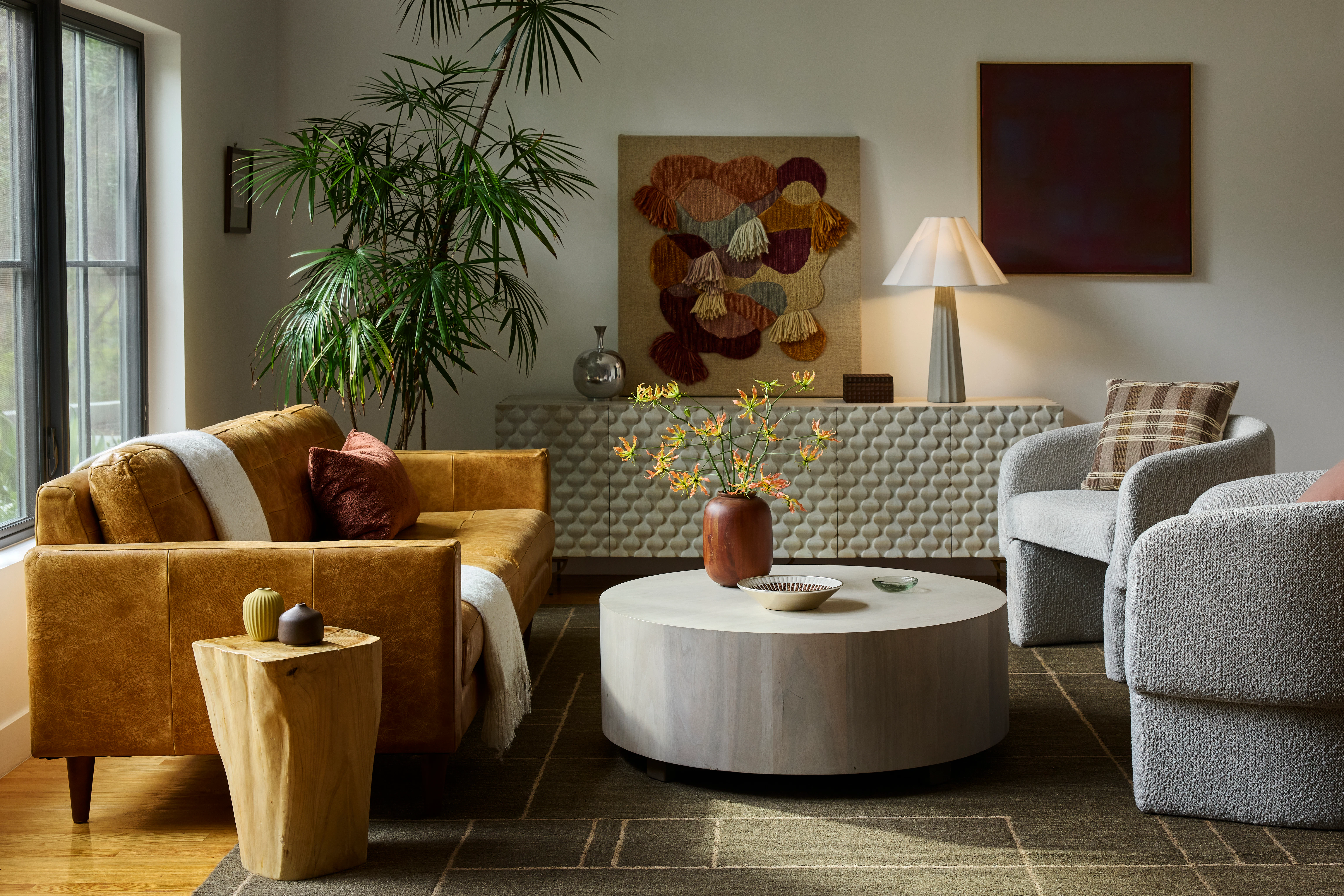 Eliot Leather Sofa Santiago Cider