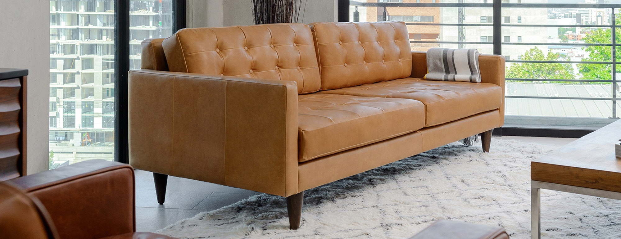 eliot leather sofa review
