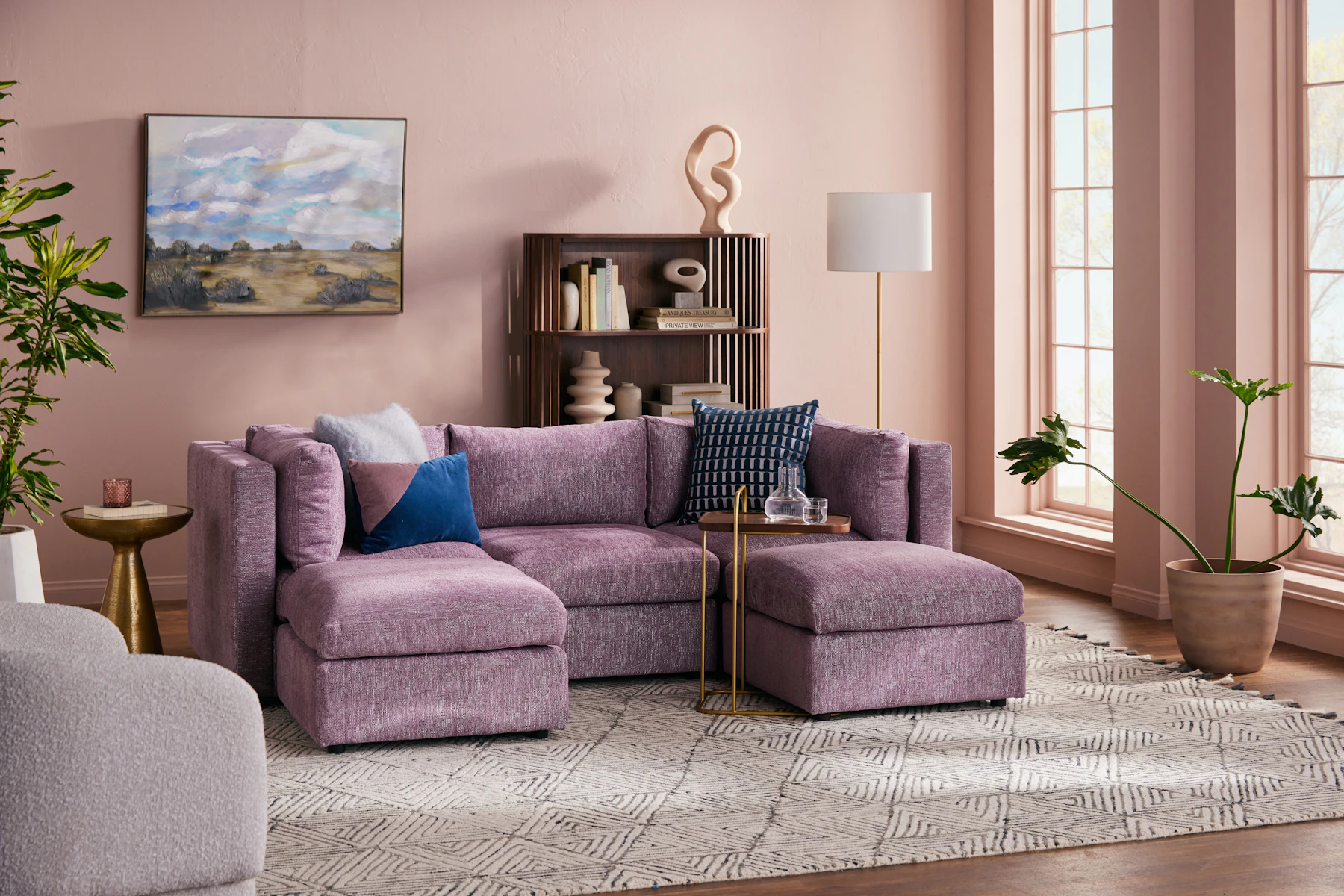 Daya Modular U-Sofa Sectional (5 piece)