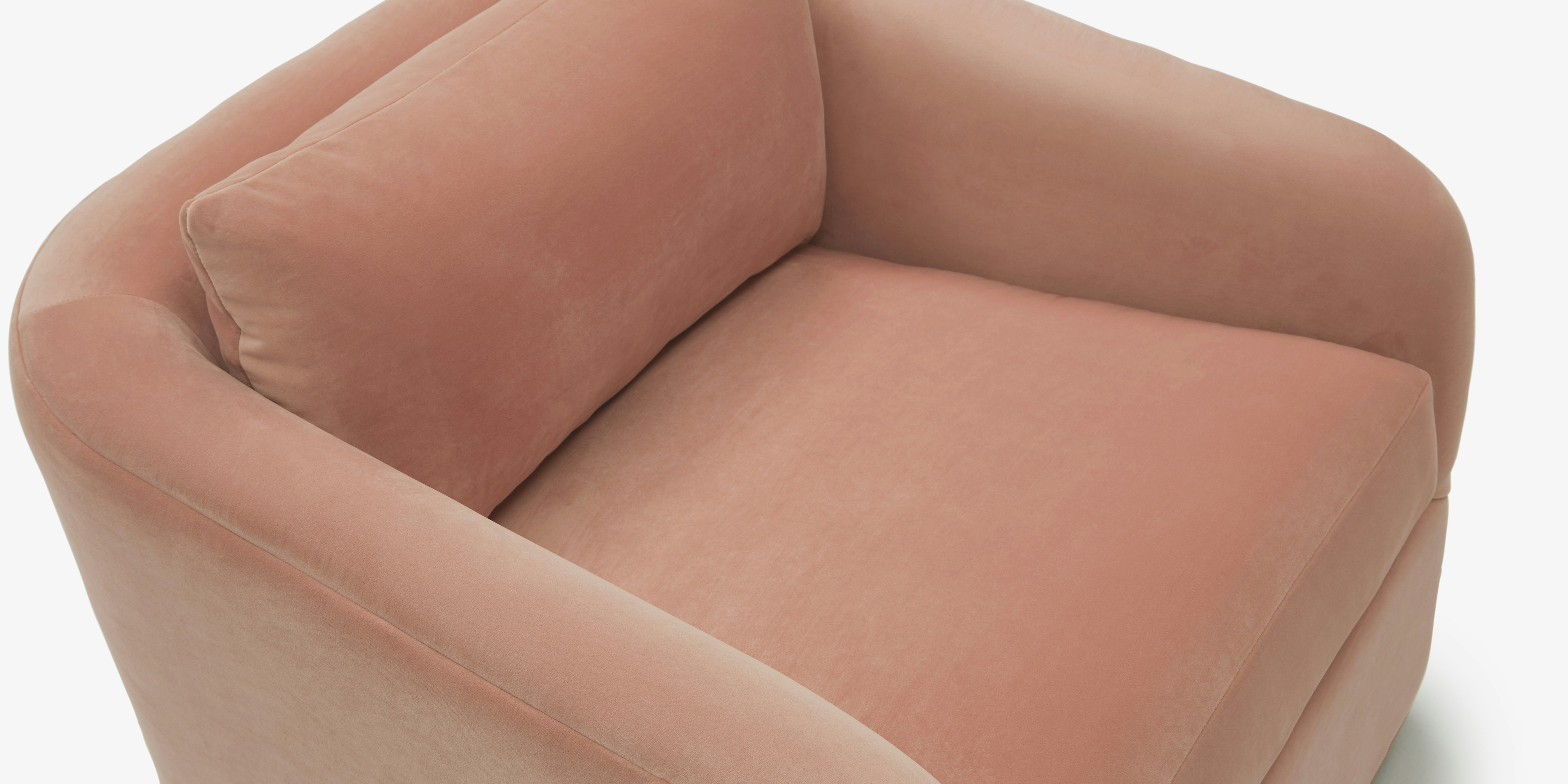 Amelia Swivel Chair Royale Blush