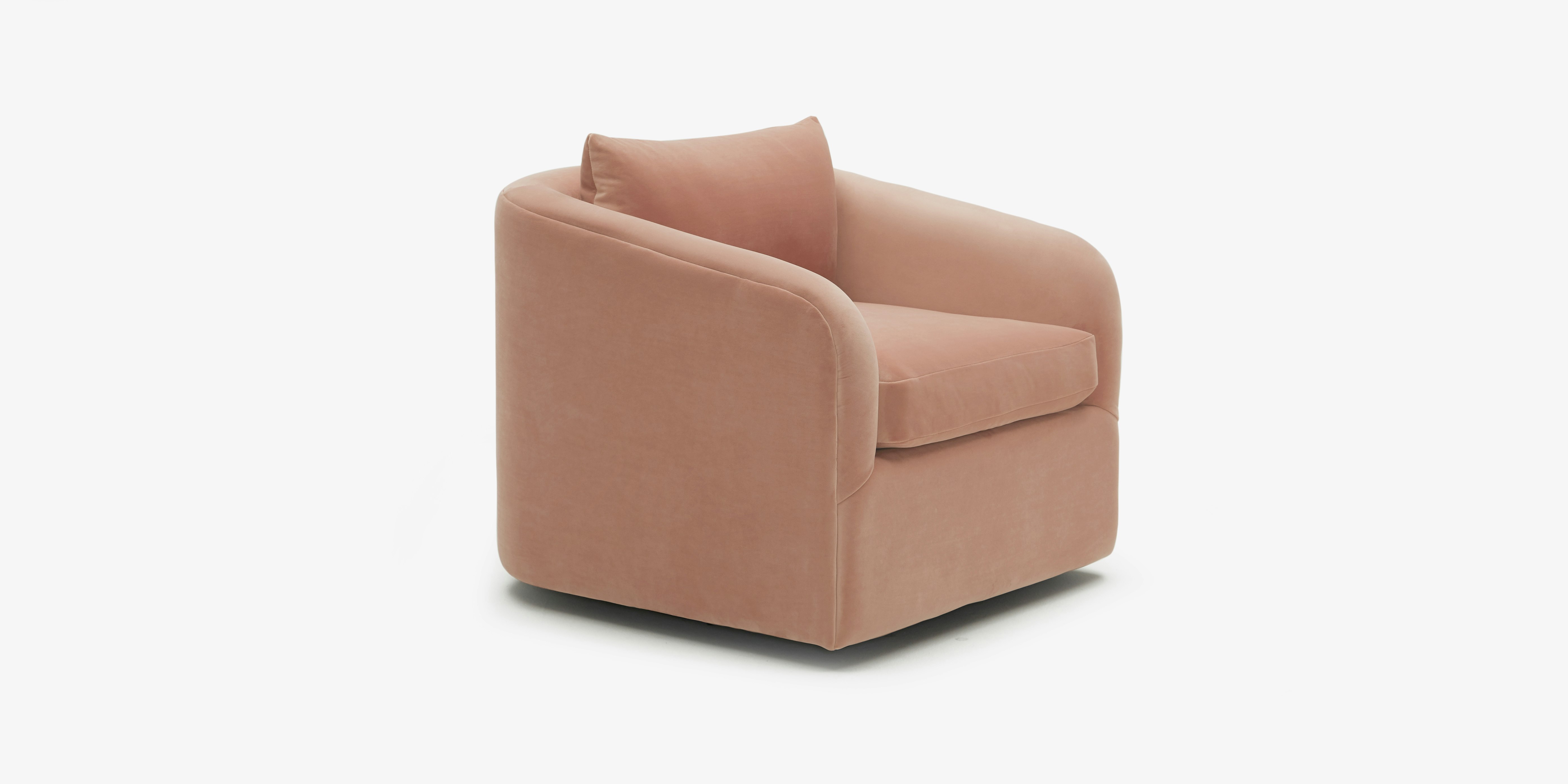 Amelia Swivel Chair Royale Blush