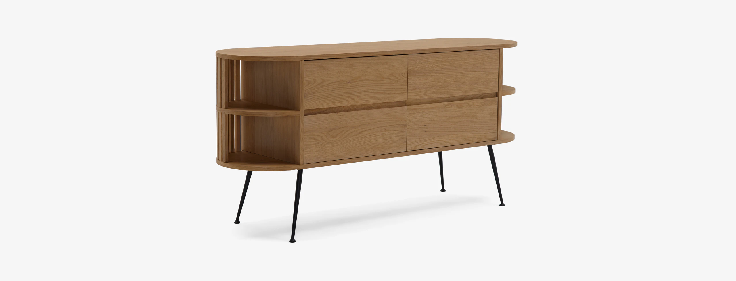 Vira Console Cabinet (Oak Black)