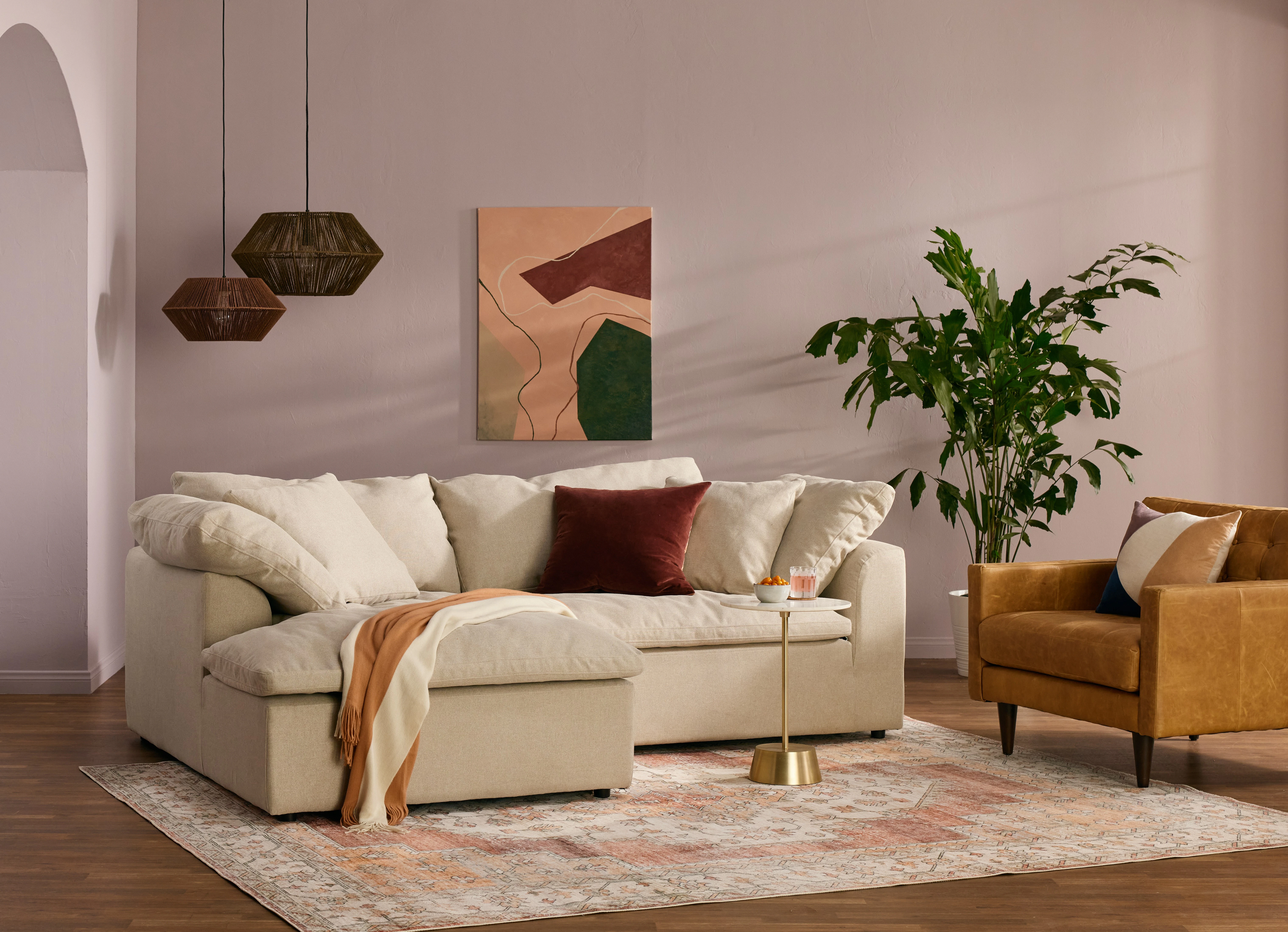 Bryant Double Chaise Villa Sand