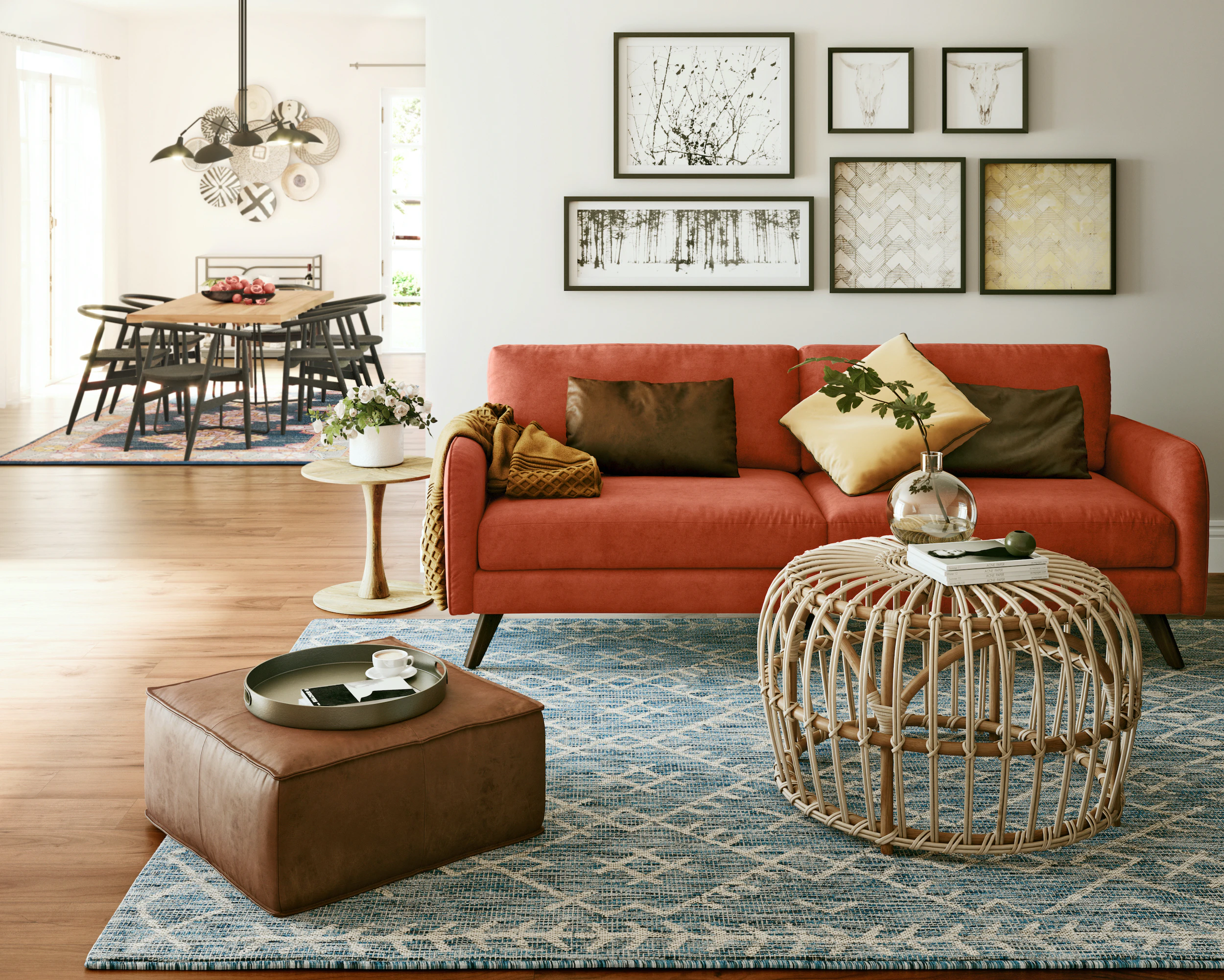 Enzo Sofa sorrento marigold Scene Final