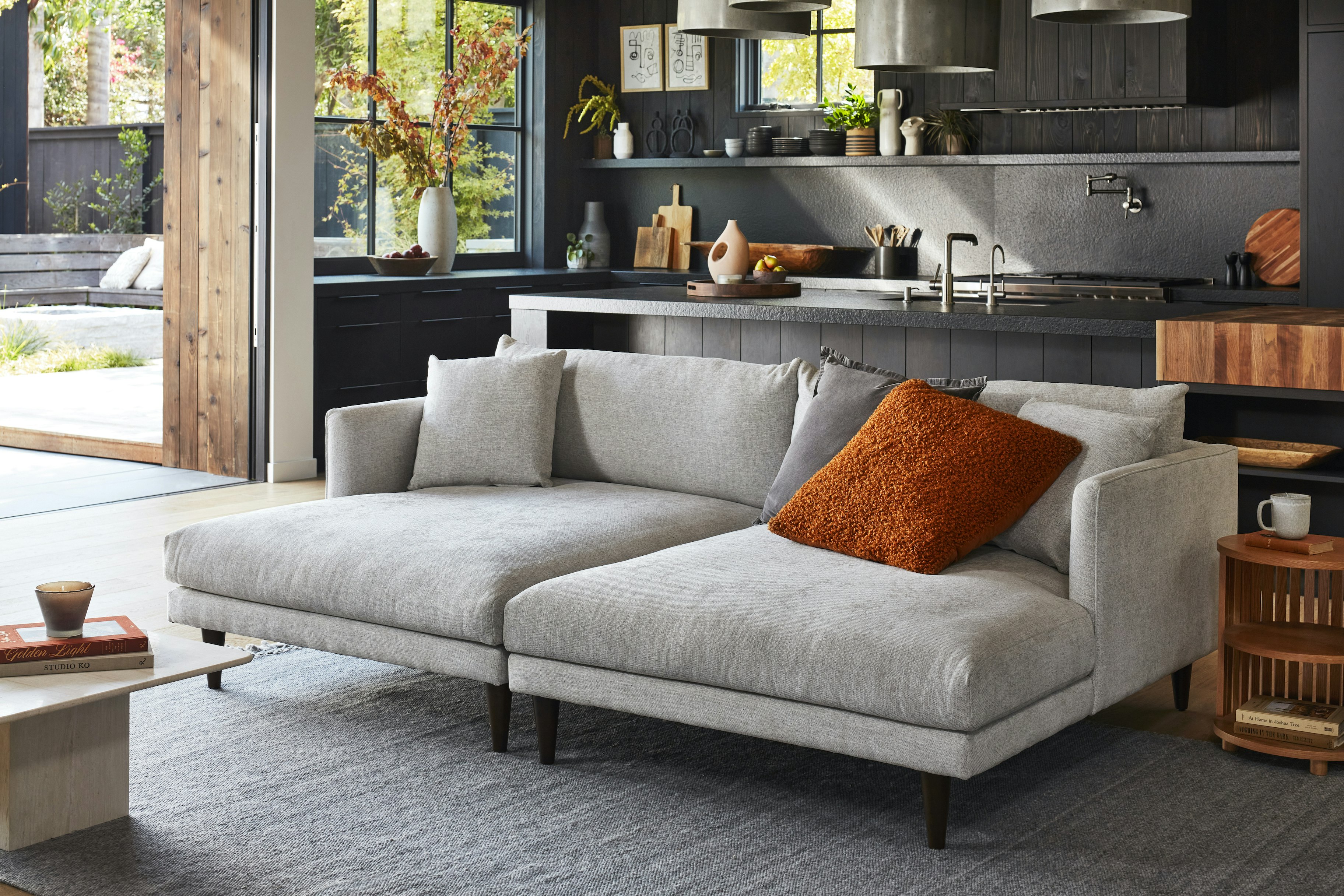 LEWIS DAYBED SECTIONAL MILO DOVE