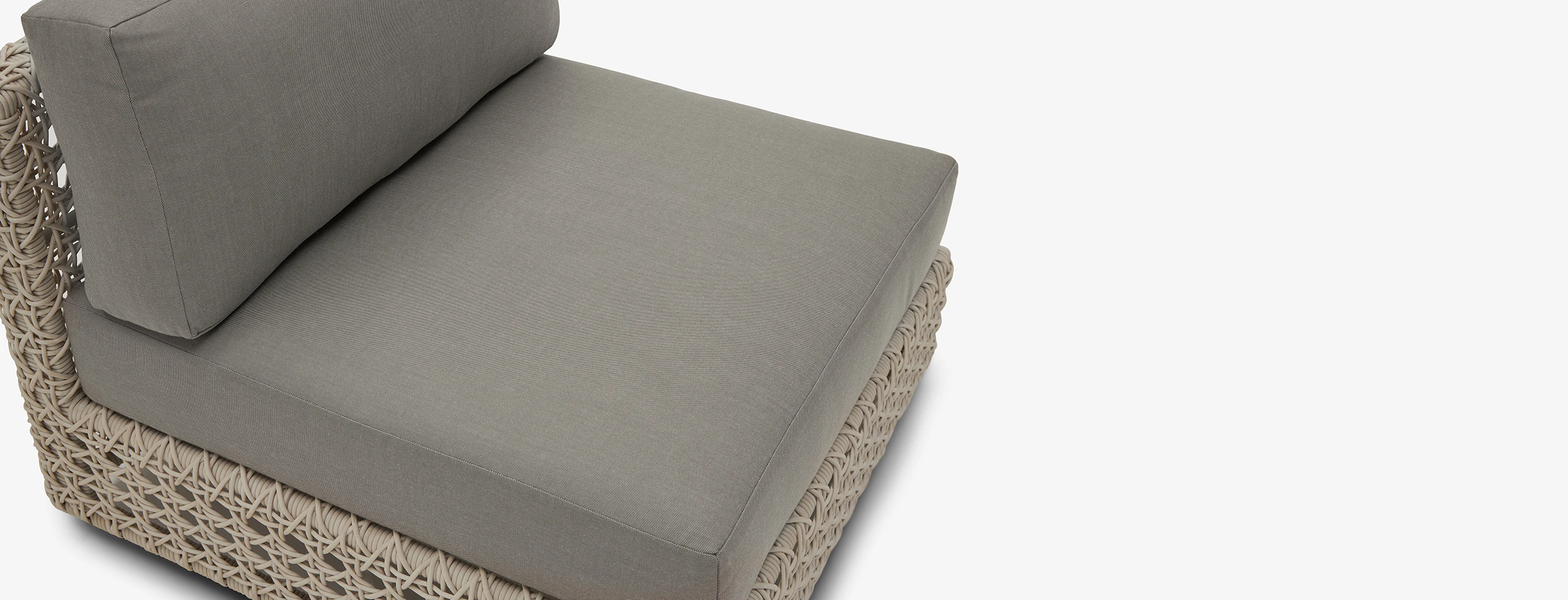Carmel Outdoor Armless Chair Stone