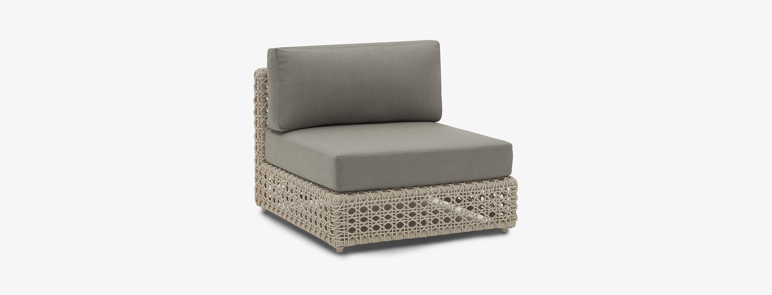 Carmel Outdoor Armless Chair Stone