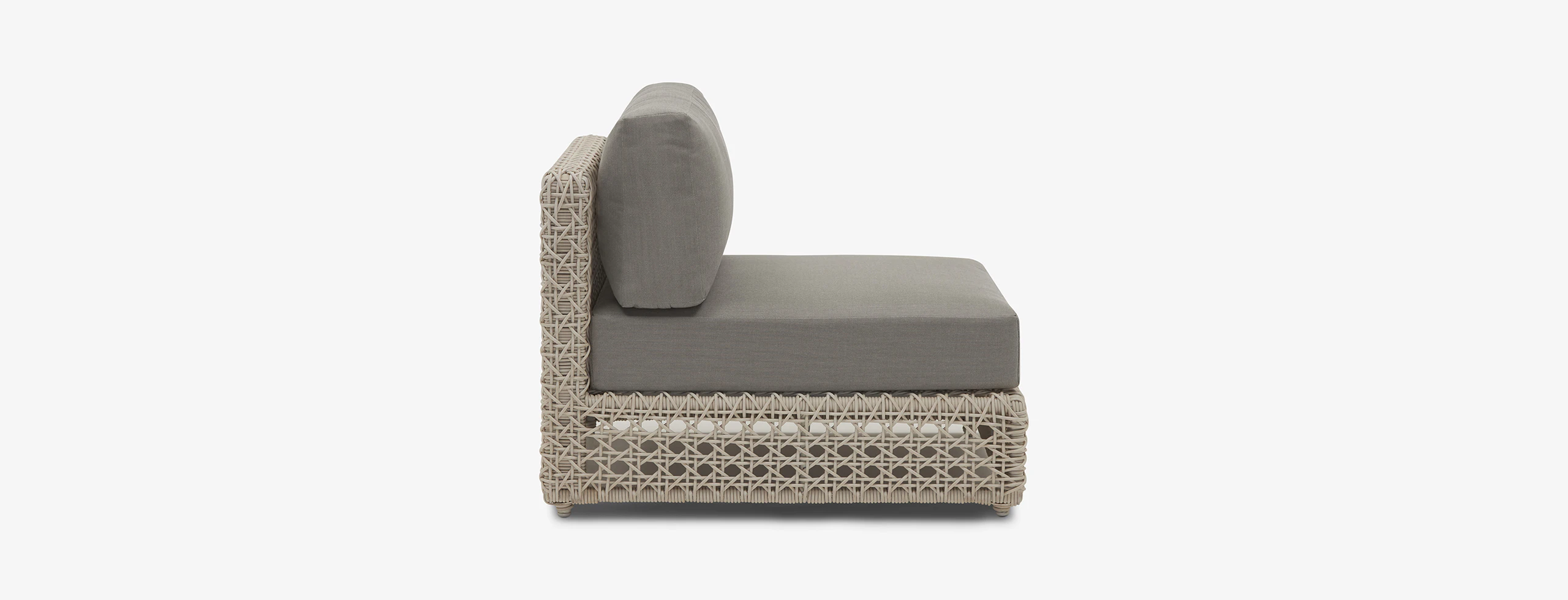 Carmel Outdoor Armless Chair Stone
