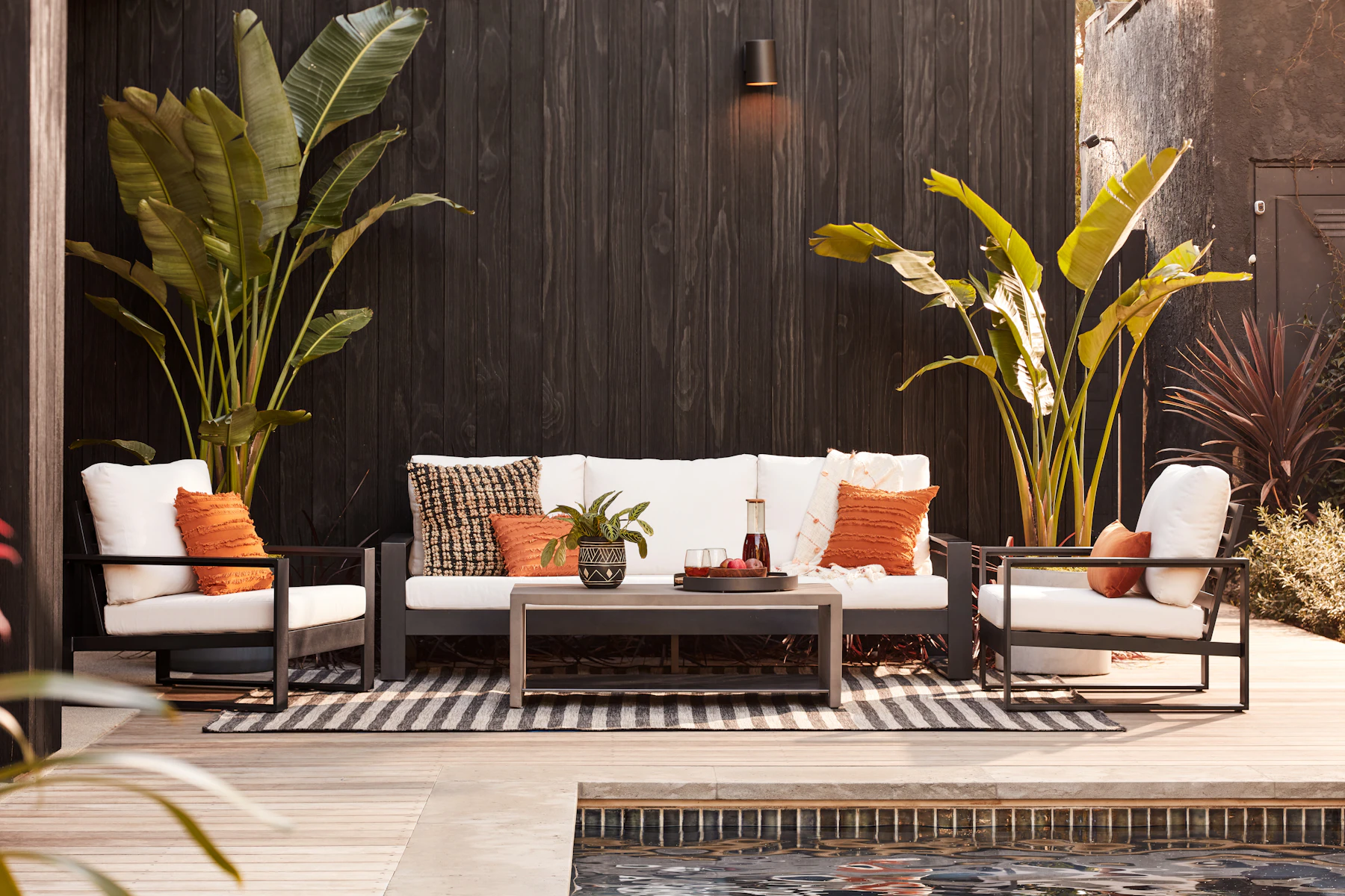Lucia Outdoor Sofa Set (3 Piece)