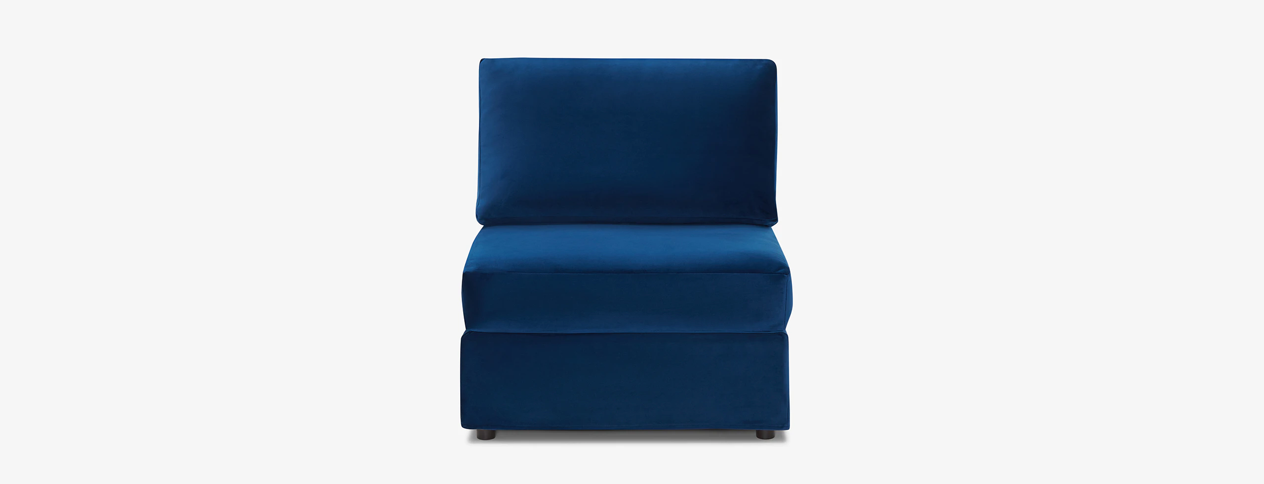 Notch Armless Chair Royale Cobalt