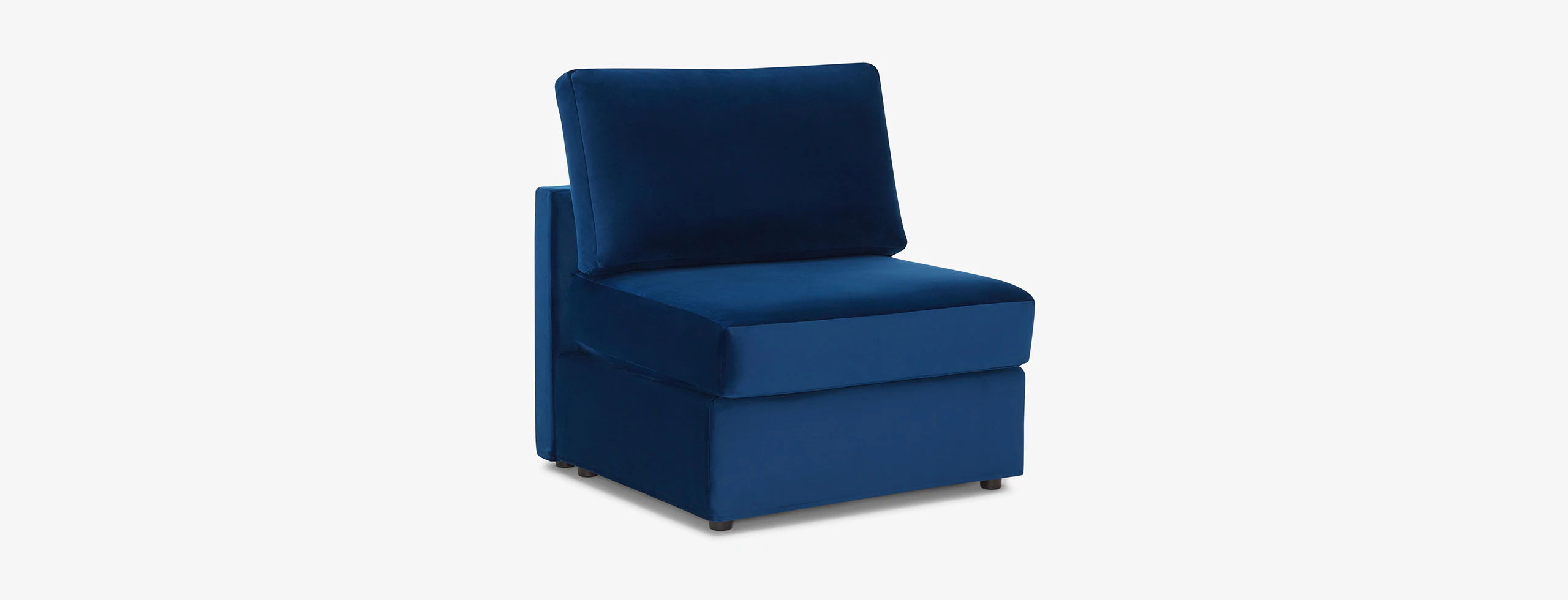 Notch Armless Chair Royale Cobalt