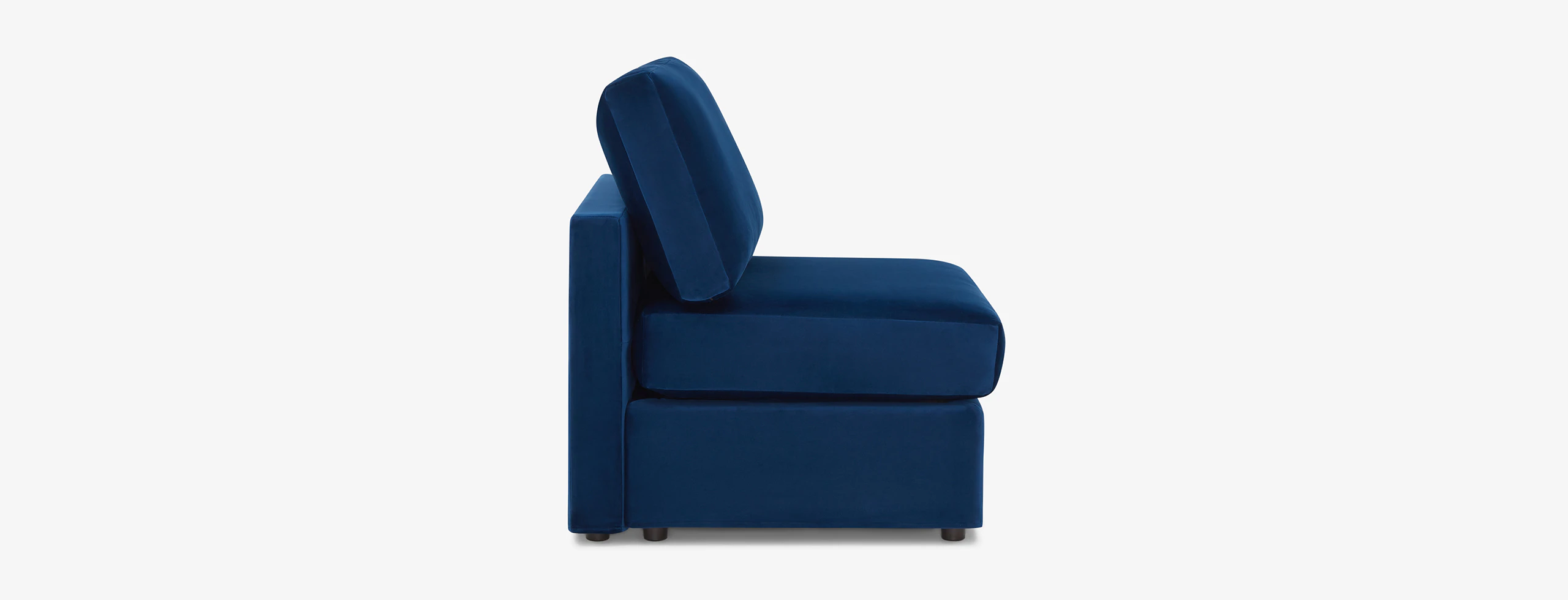 Notch Armless Chair Royale Cobalt