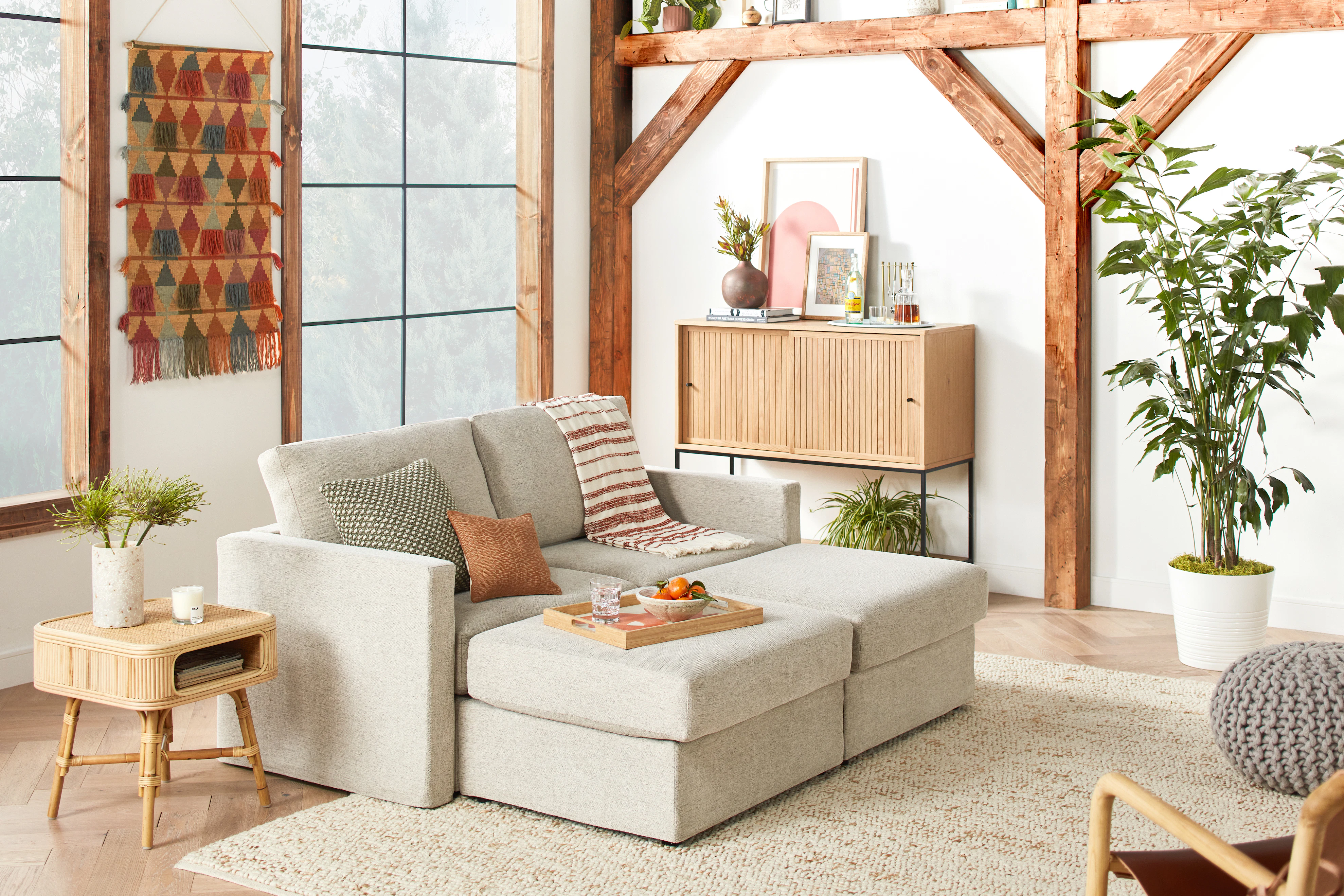 Notch 4pc Sectional Merit Dove