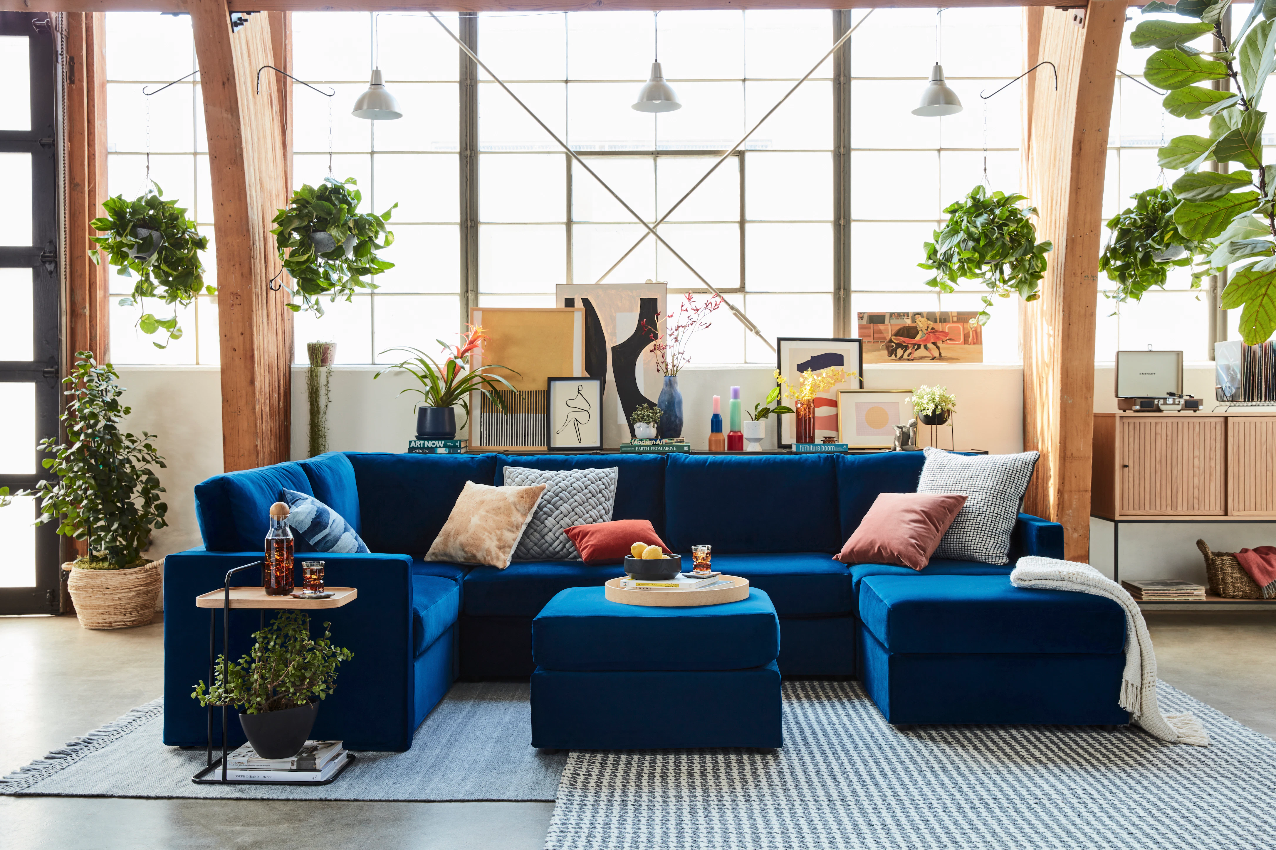 Notch 7pc Sectional Royale Cobalt
