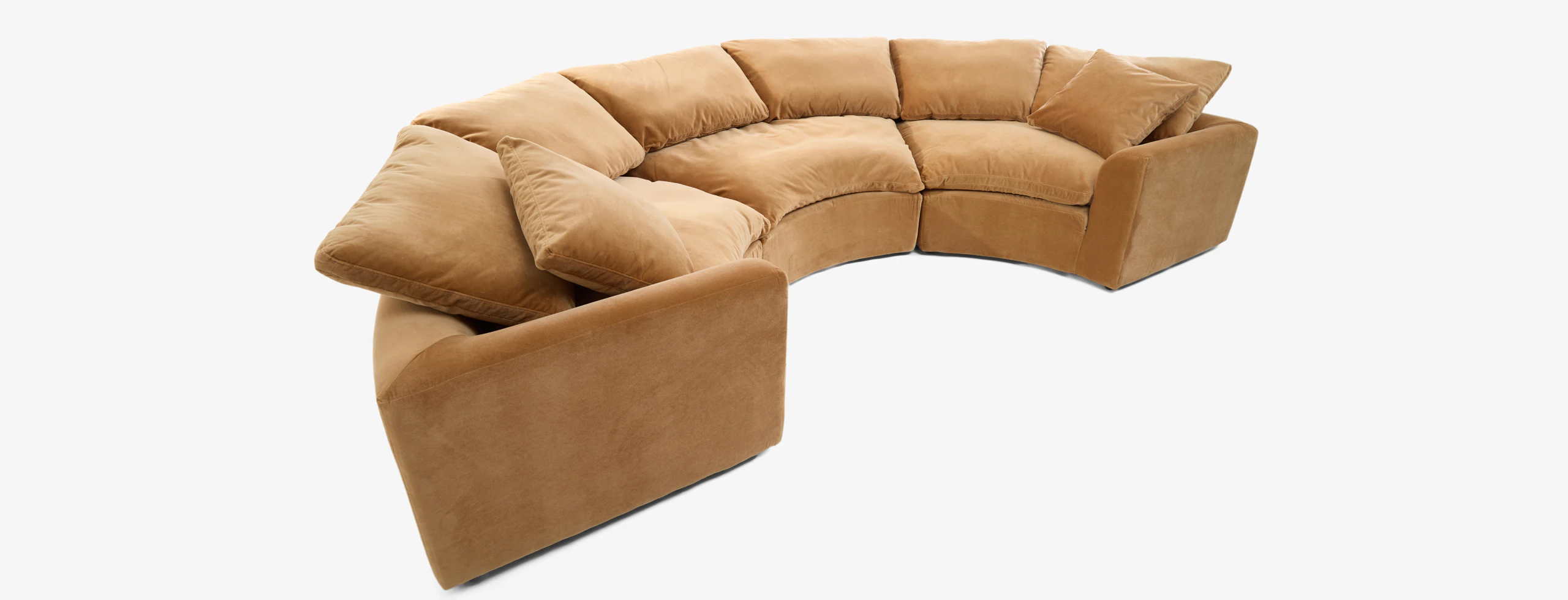 Bryant Semicircle Sectional Piece) Banks Nutmeg