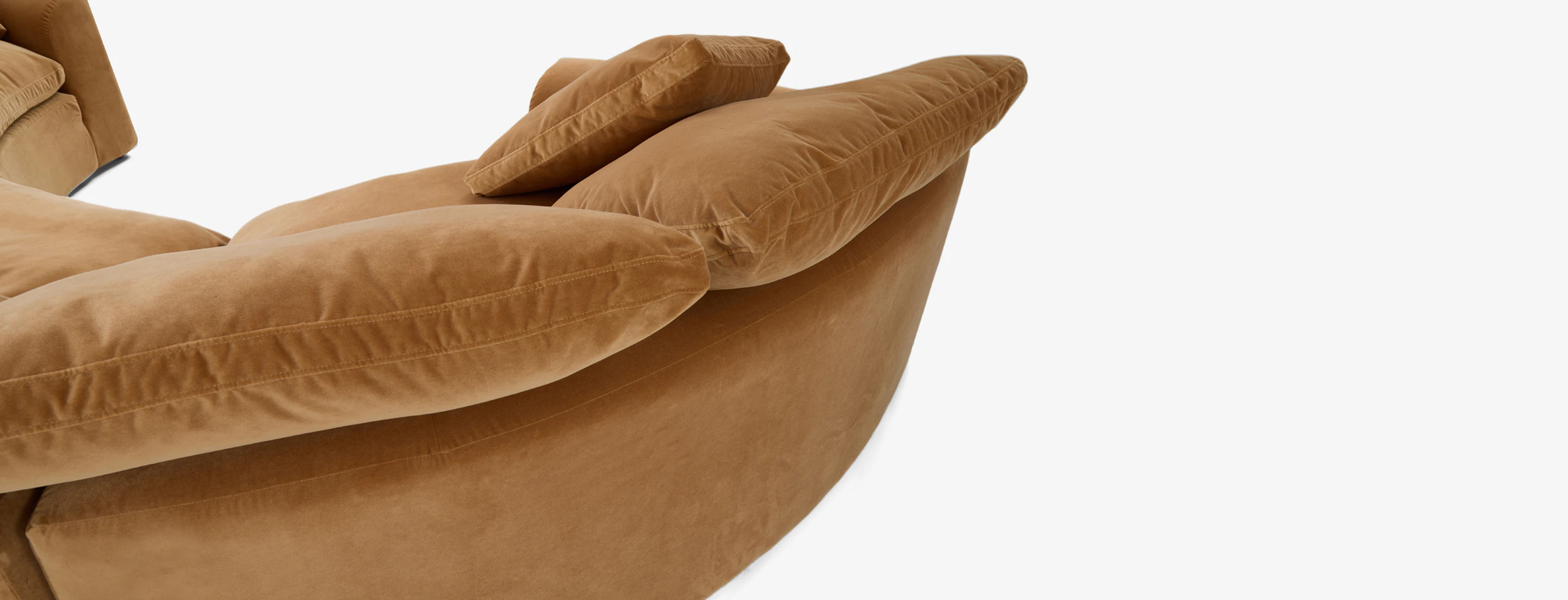 Bryant Semicircle Sectional Piece) Banks Nutmeg