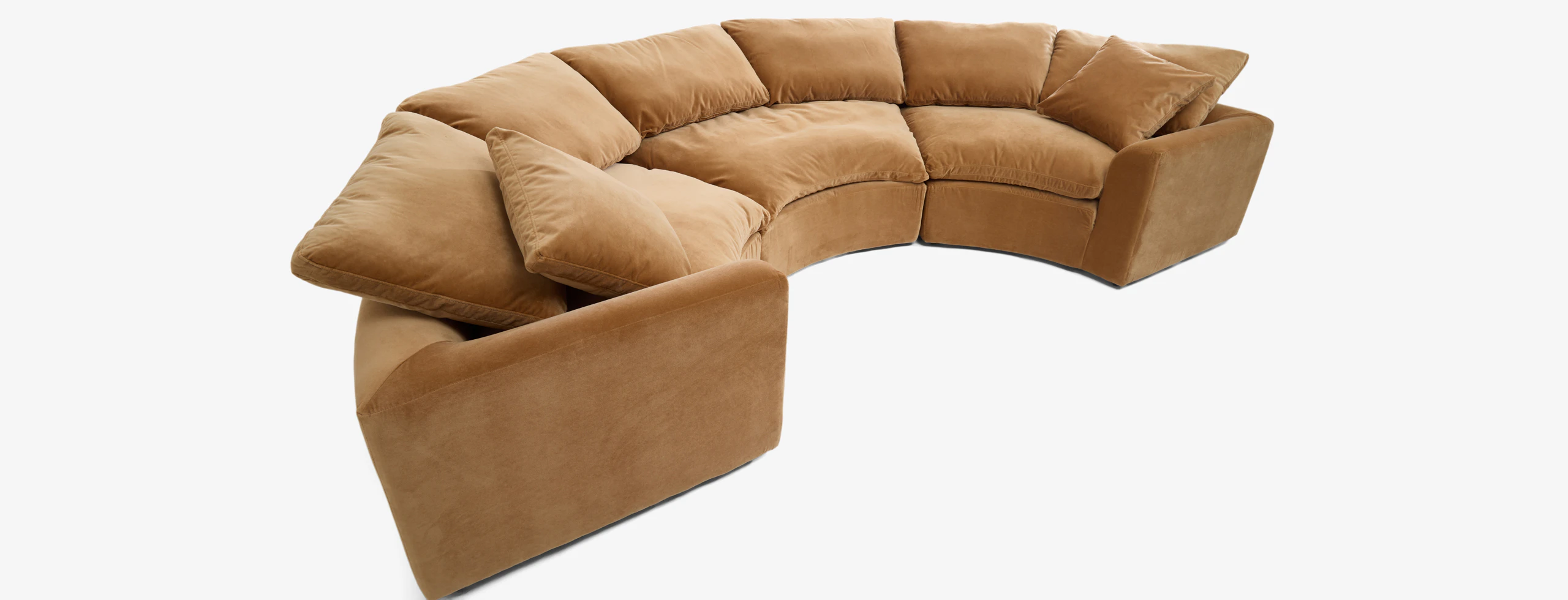 Bryant Semicircle Sectional Piece) Banks Nutmeg