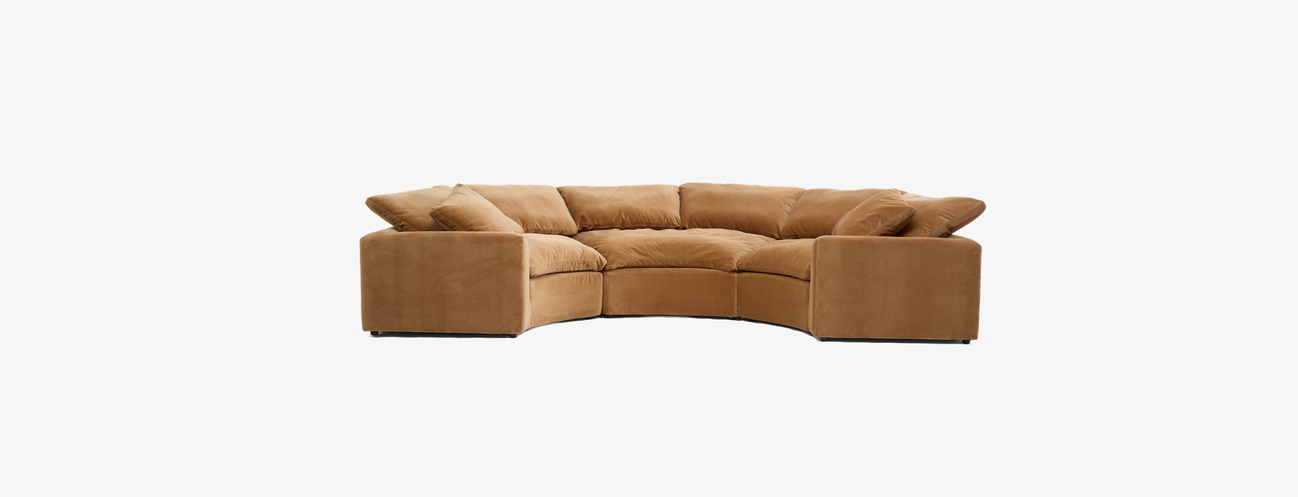 Bryant Semicircle Sectional Piece) Banks Nutmeg