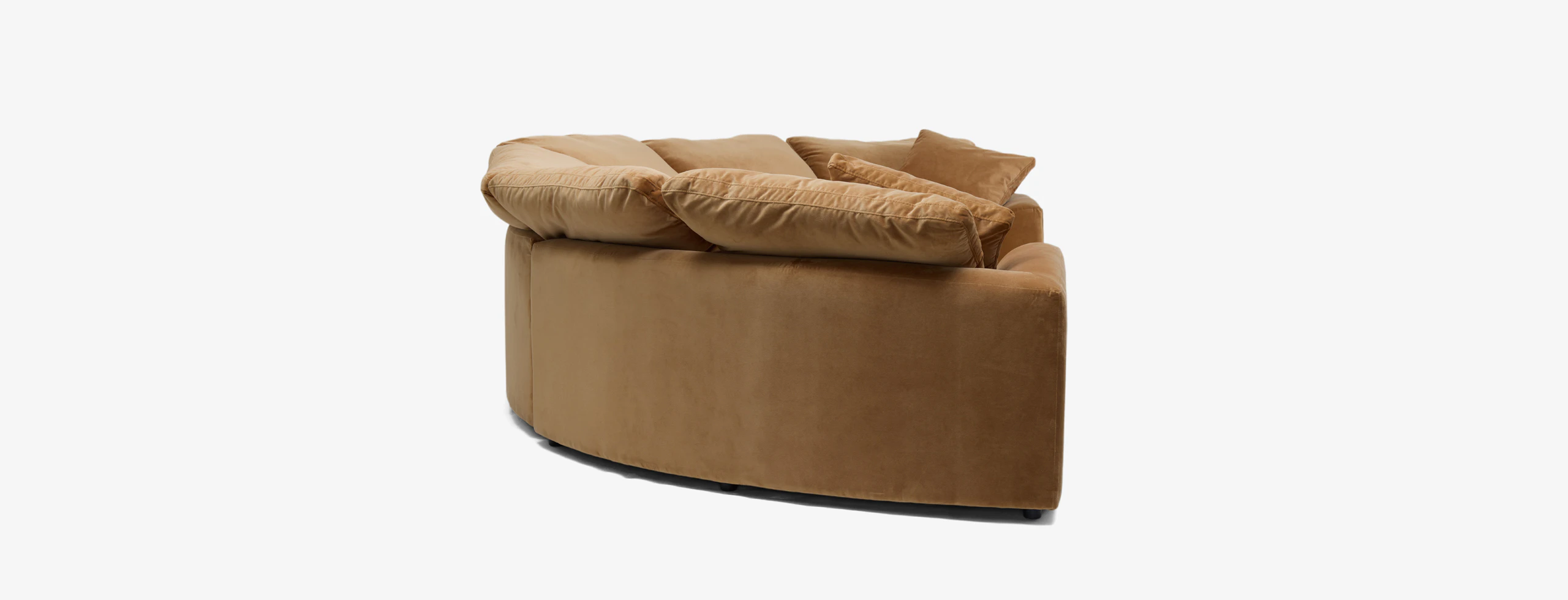 Bryant Semicircle Sectional Piece) Banks Nutmeg