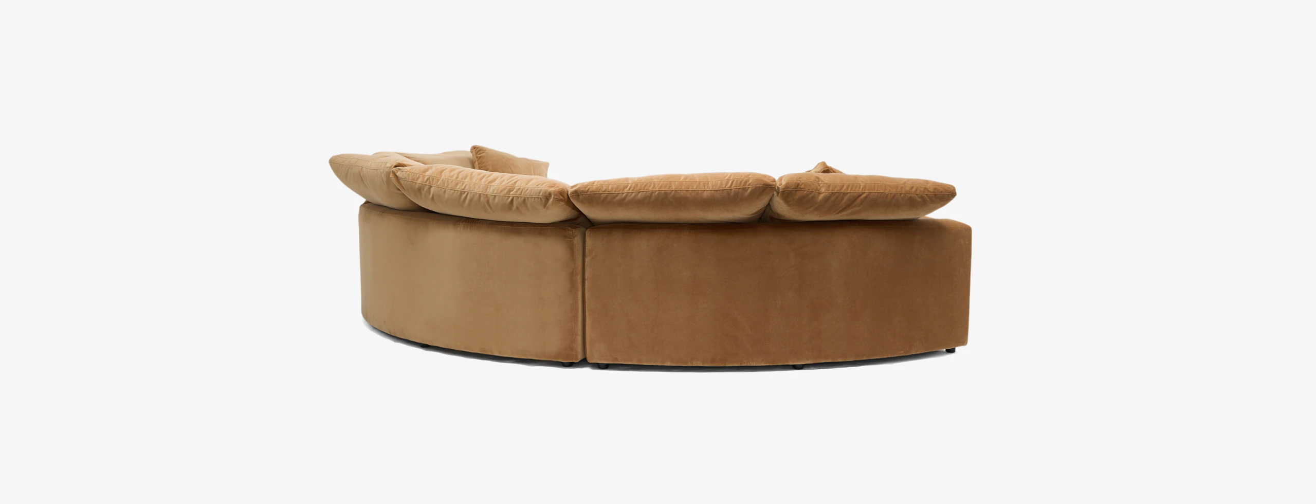 Bryant Semicircle Sectional Piece) Banks Nutmeg