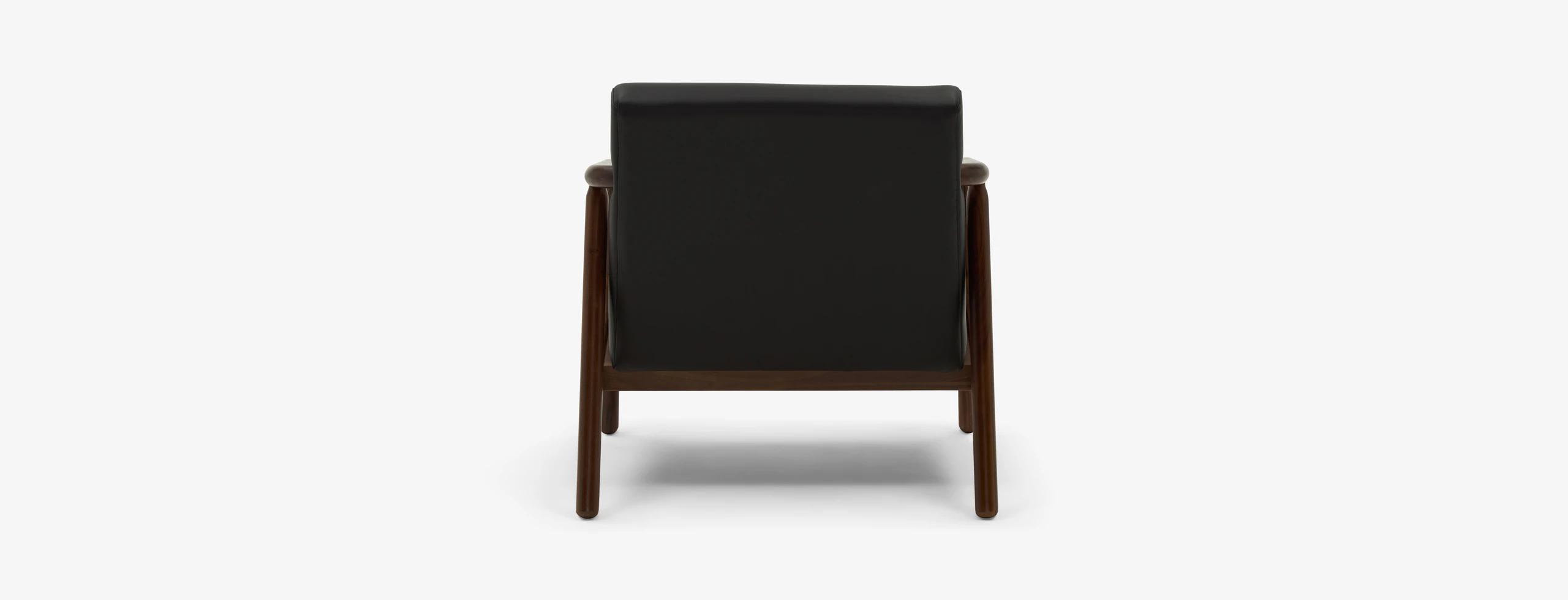 Rosen Leather Lounge Chair Black Walnut
