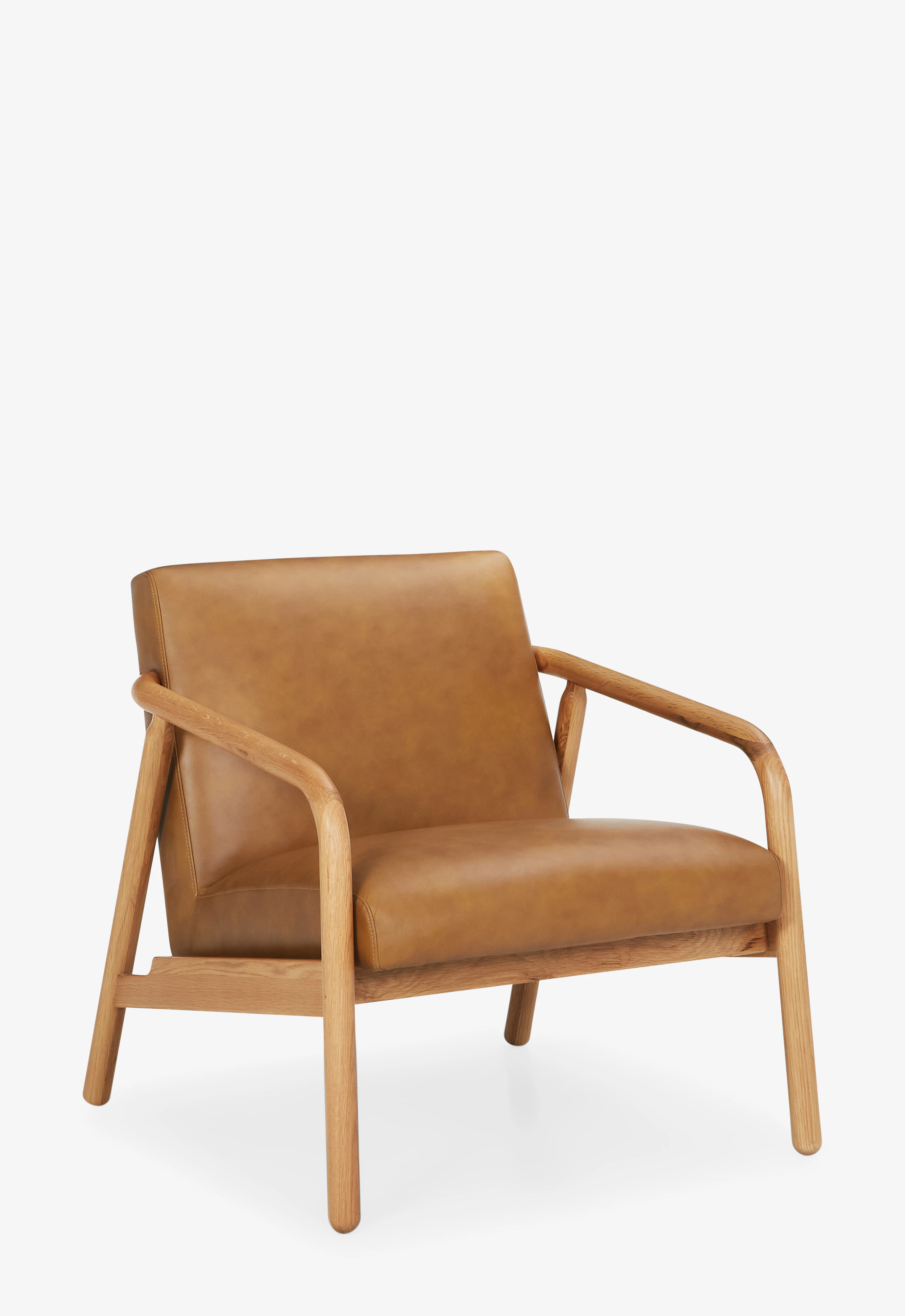 Rosen Leather Lounge Chair Camel
