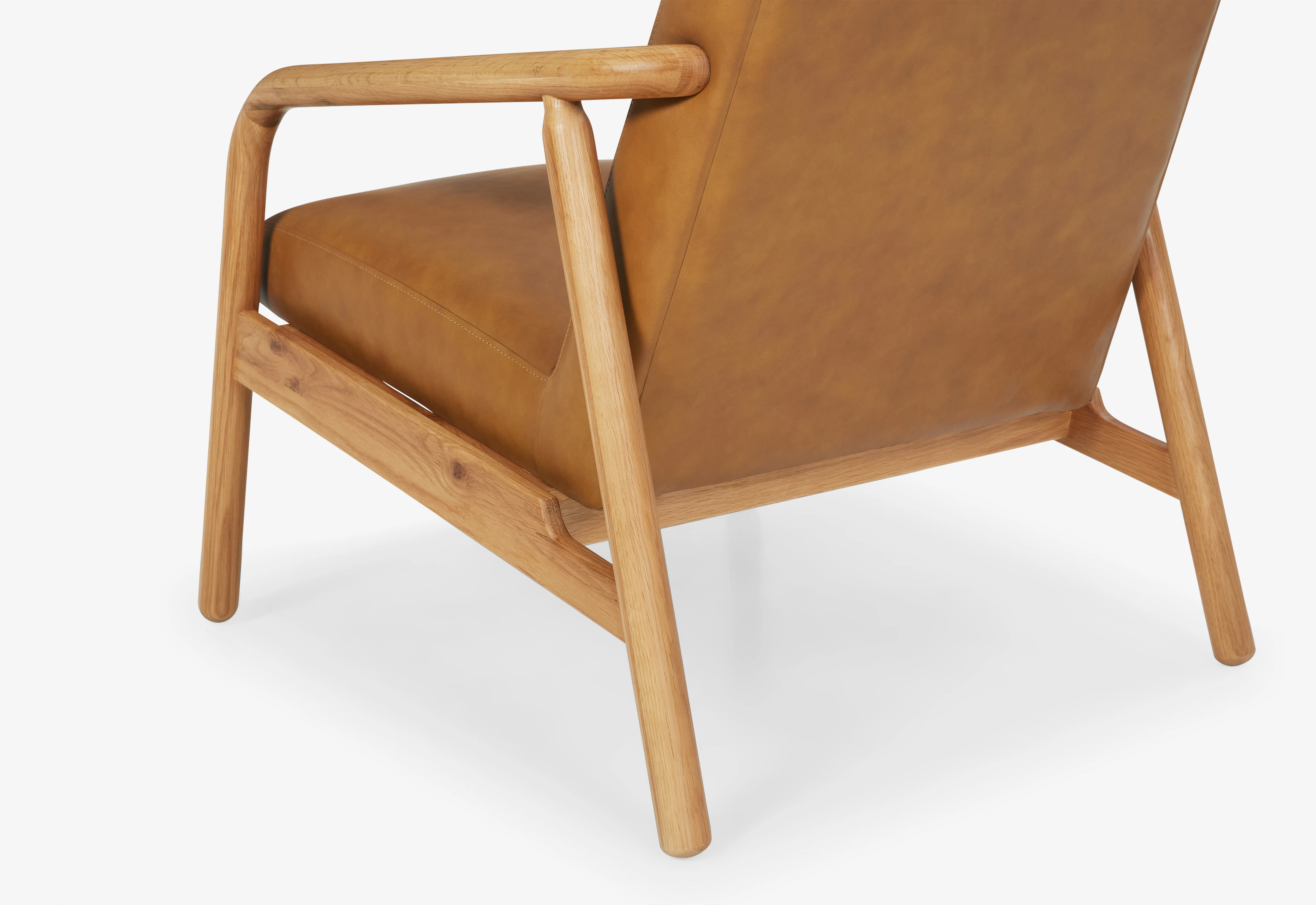 Rosen Leather Lounge Chair Camel