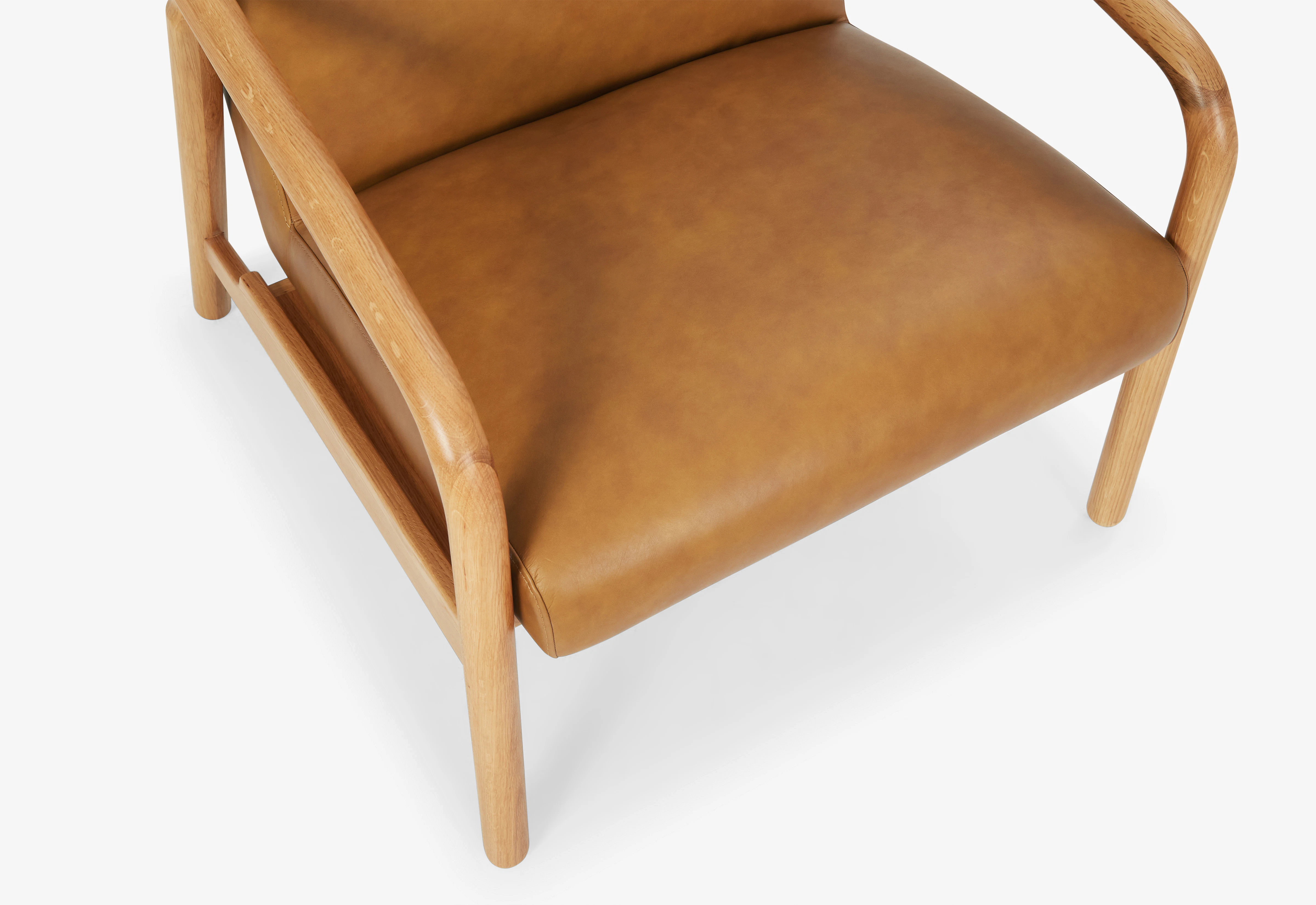 Rosen Leather Lounge Chair Camel
