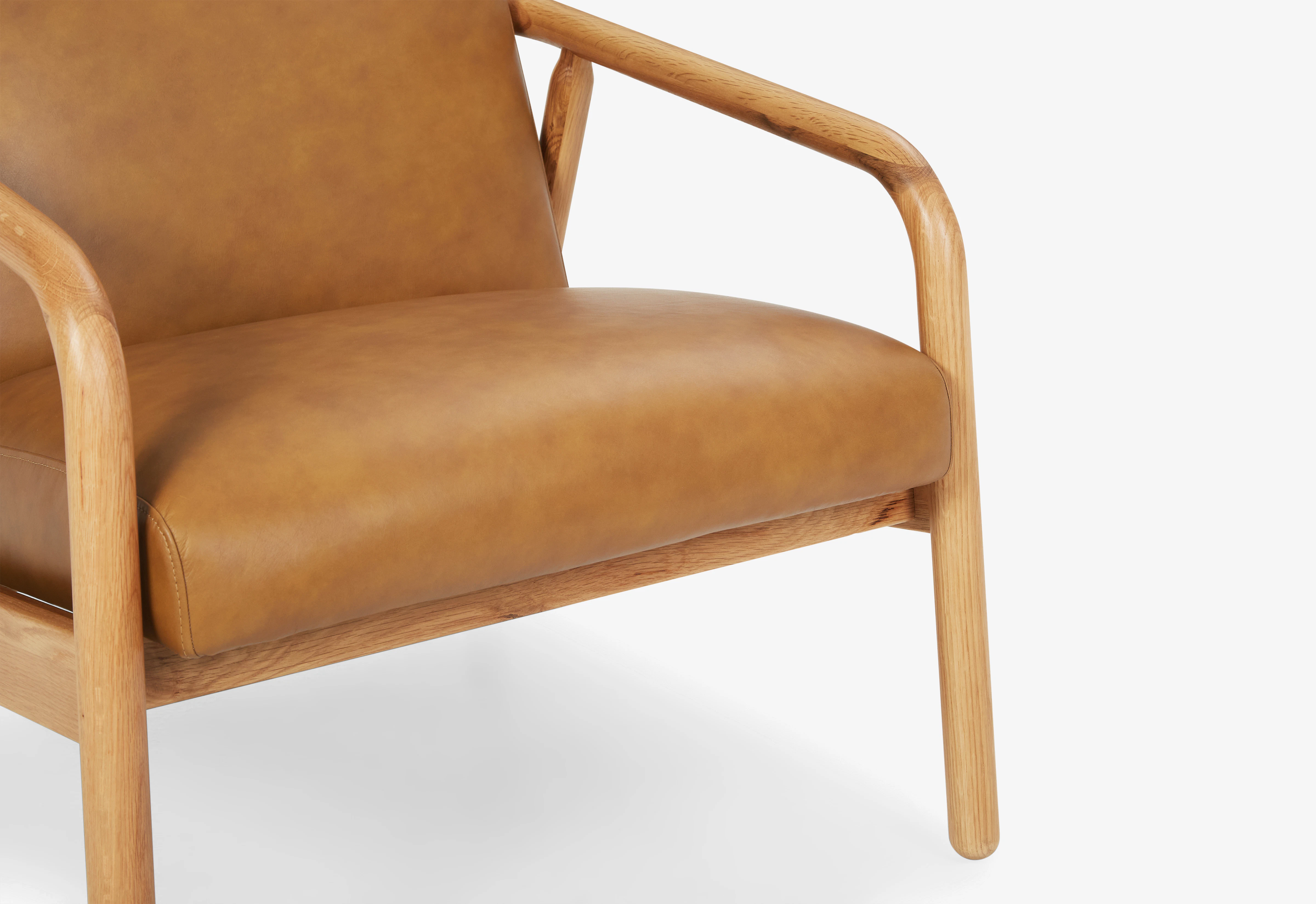 Rosen Leather Lounge Chair Camel