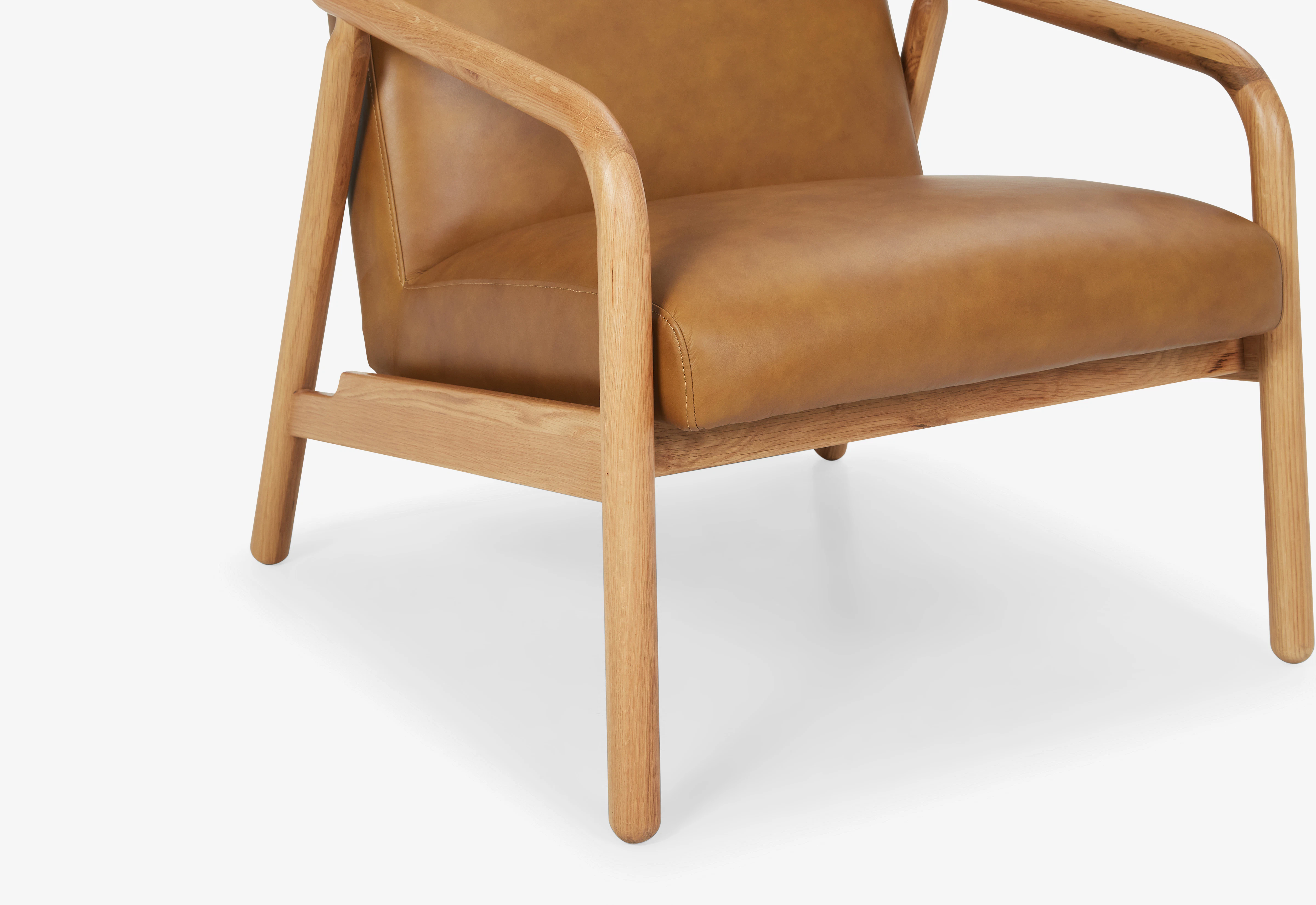 Rosen Leather Lounge Chair Camel