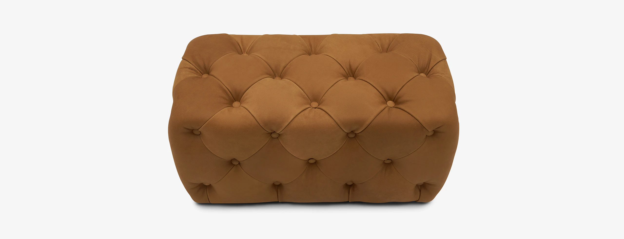 Otis Leather Ottoman - Thumbnail 2