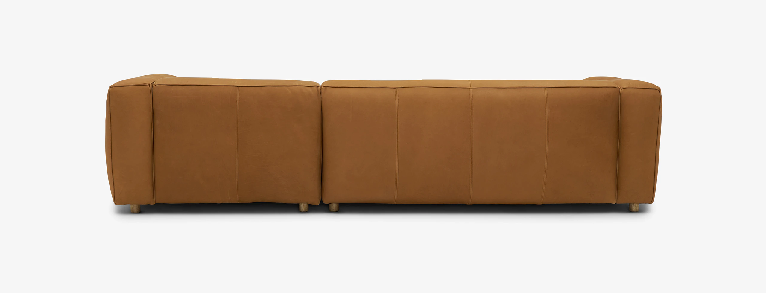 Jaxon Leather Sectional Toledo Camel