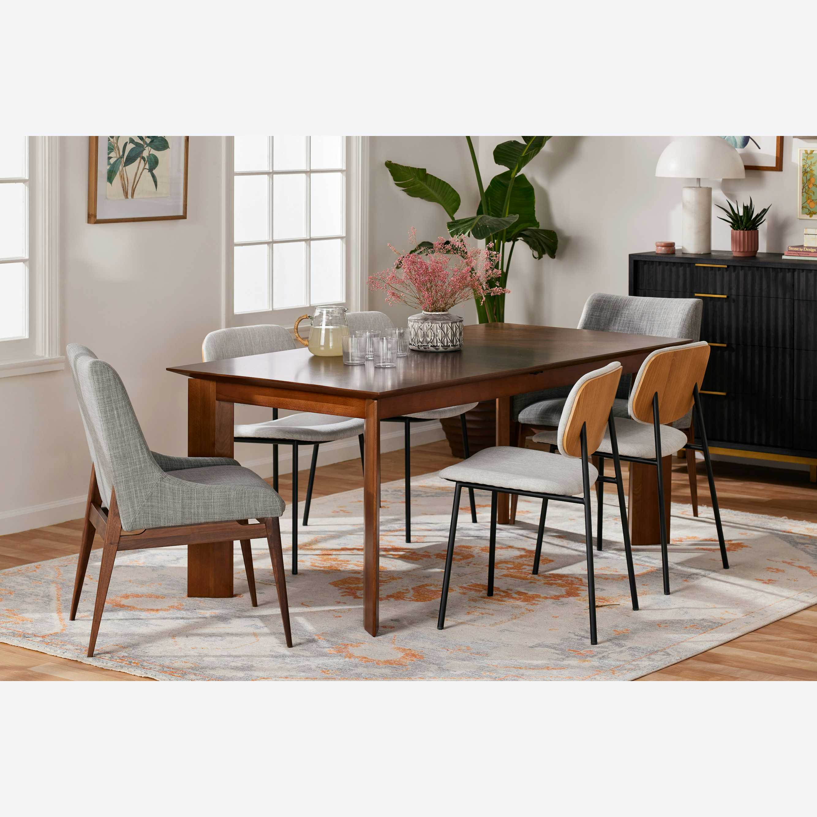 West Elm Mid Century Modern Wood Extendable Dining Table Mid